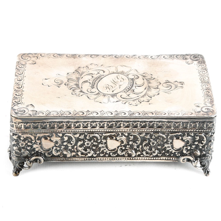 Antique Barbour Silver Co. Jewelry Box