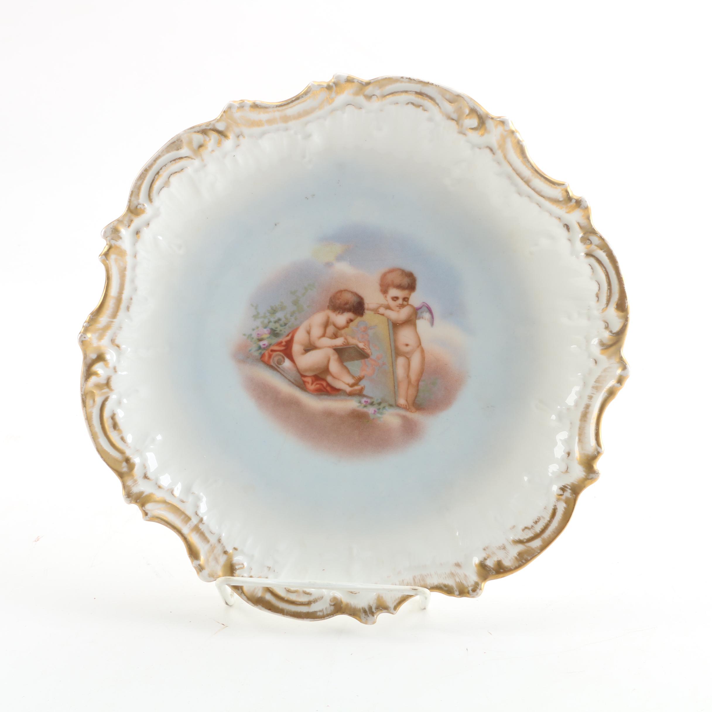 Elite Limoges Decorative Porcelain Plate