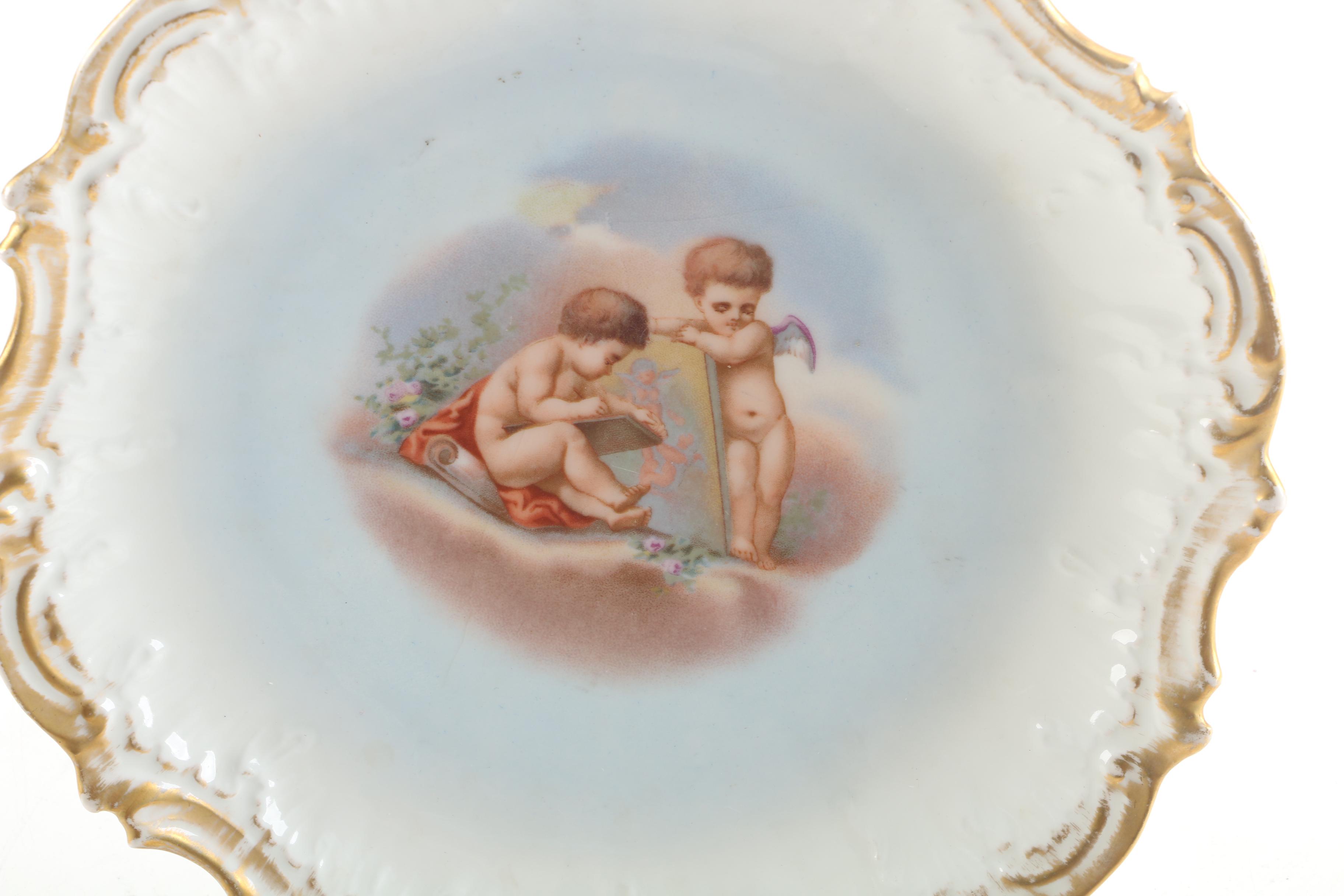 Elite Limoges Decorative Porcelain Plate