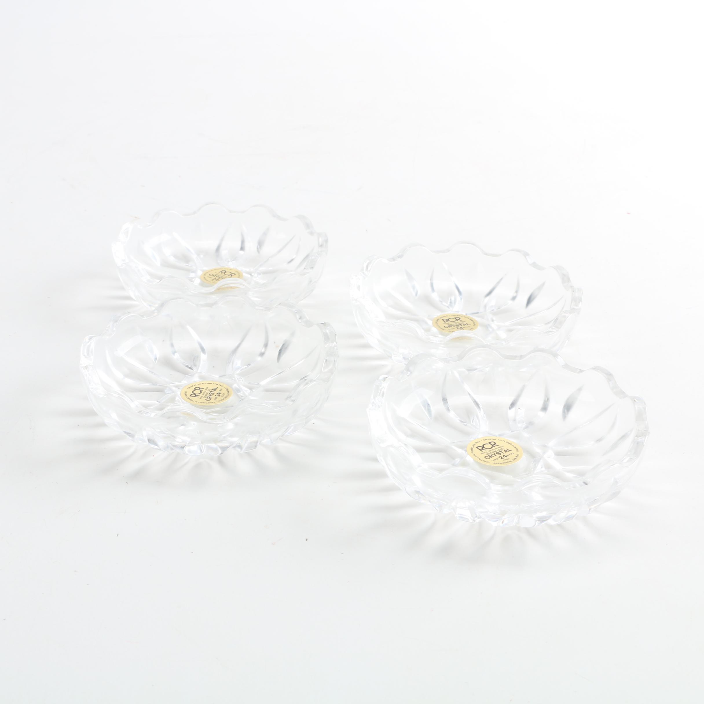 Vintage Royal Crystal Rock Ash Receivers