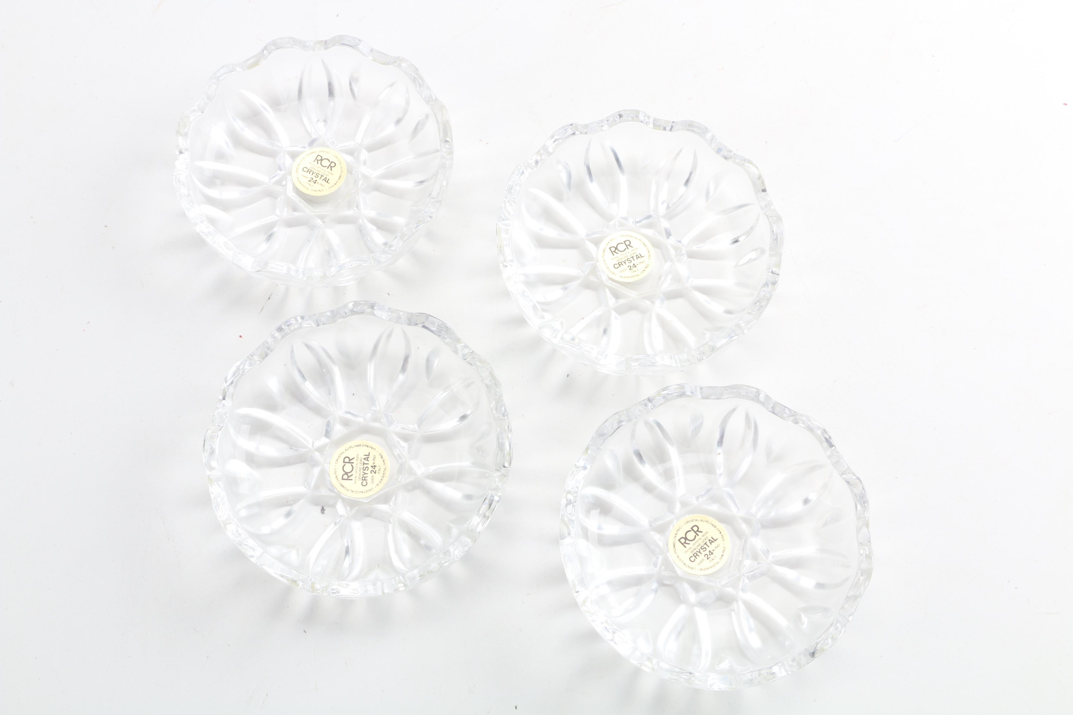 Vintage Royal Crystal Rock Ash Receivers