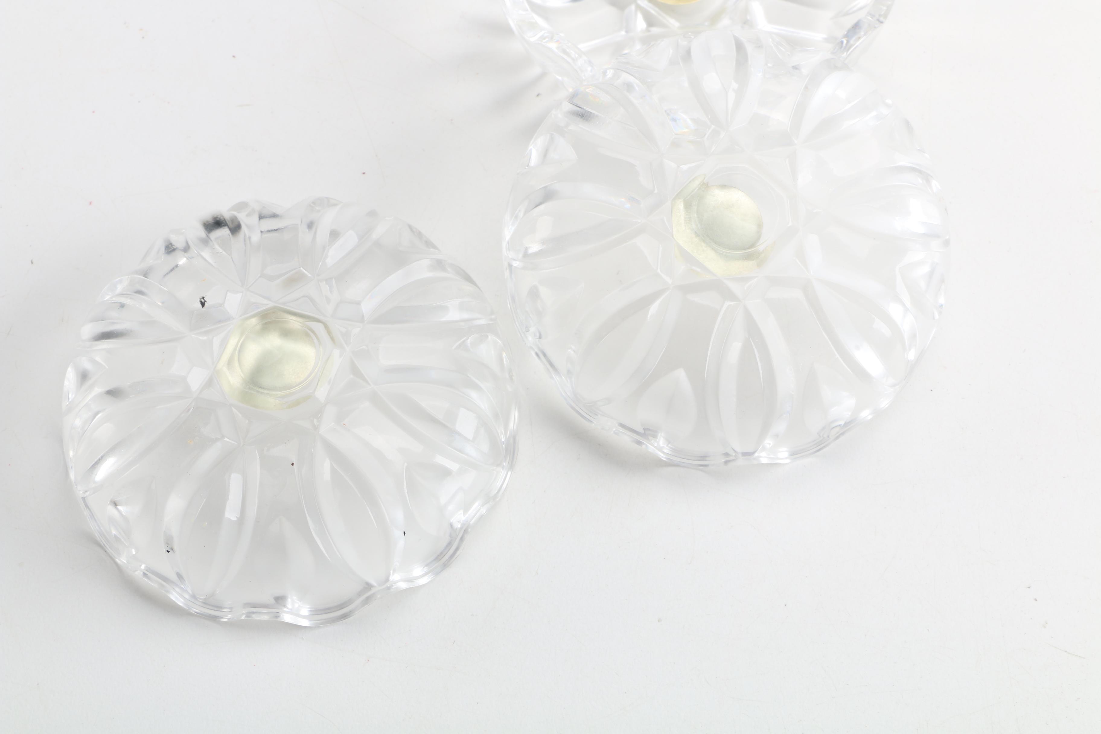 Vintage Royal Crystal Rock Ash Receivers