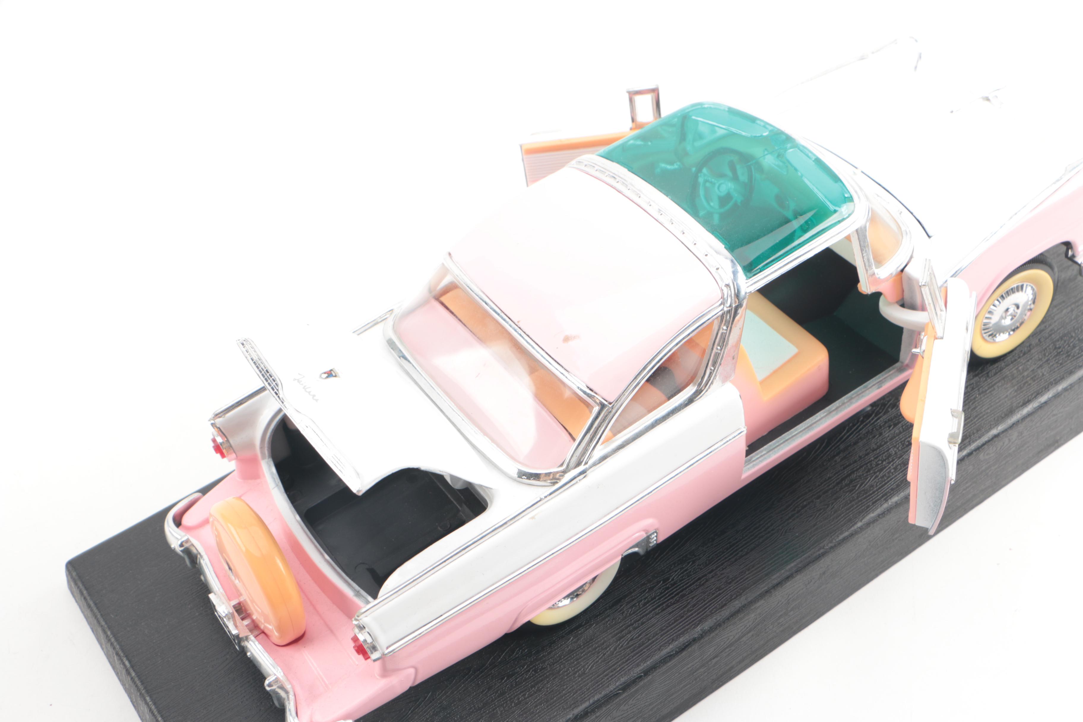 1955 Ford Fairlane Crown Victoria Die-Cast Car with Stand by Road Legends