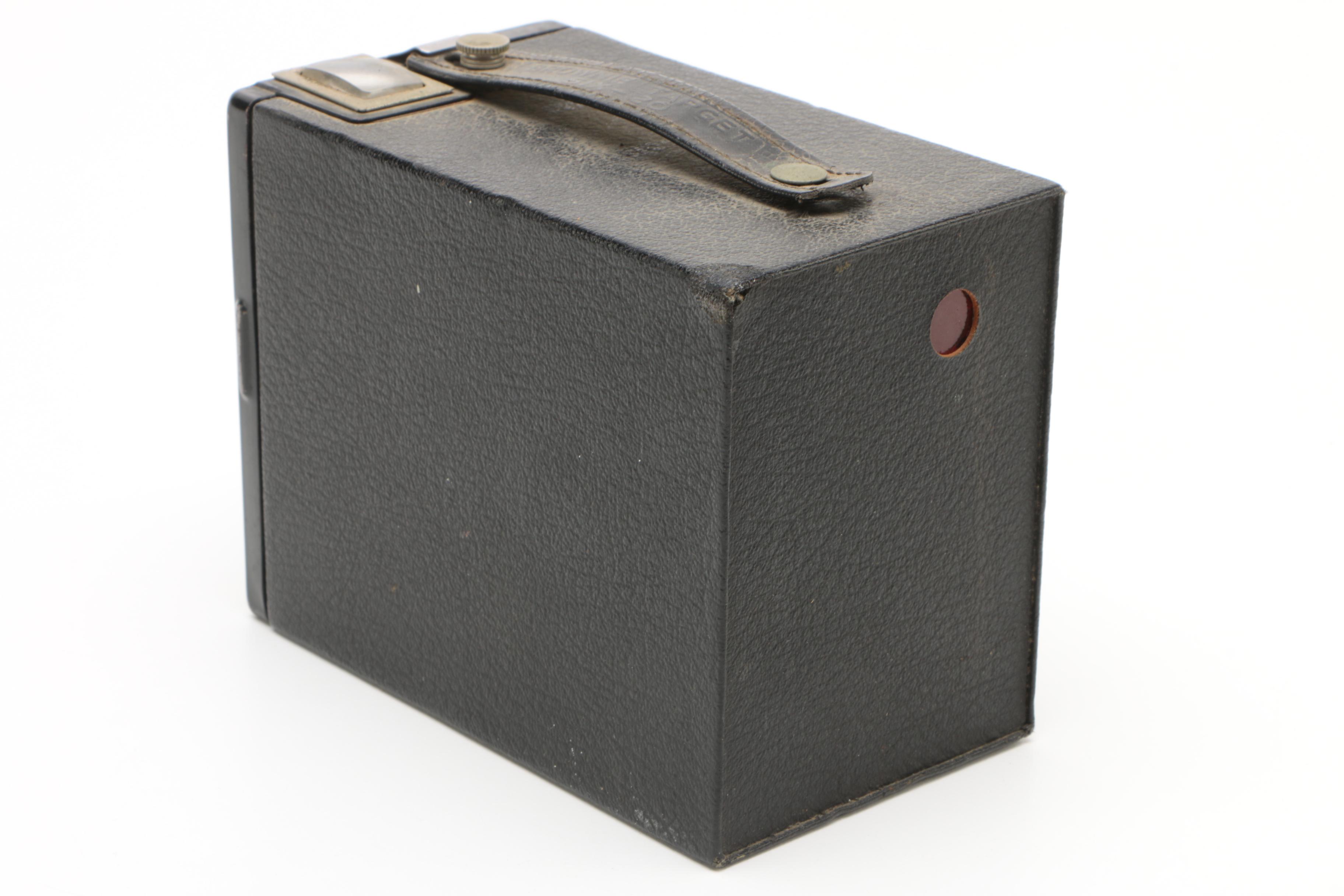 Vintage Polaroid Land Cameras and Accessories with Kodak Brownie Box Camera