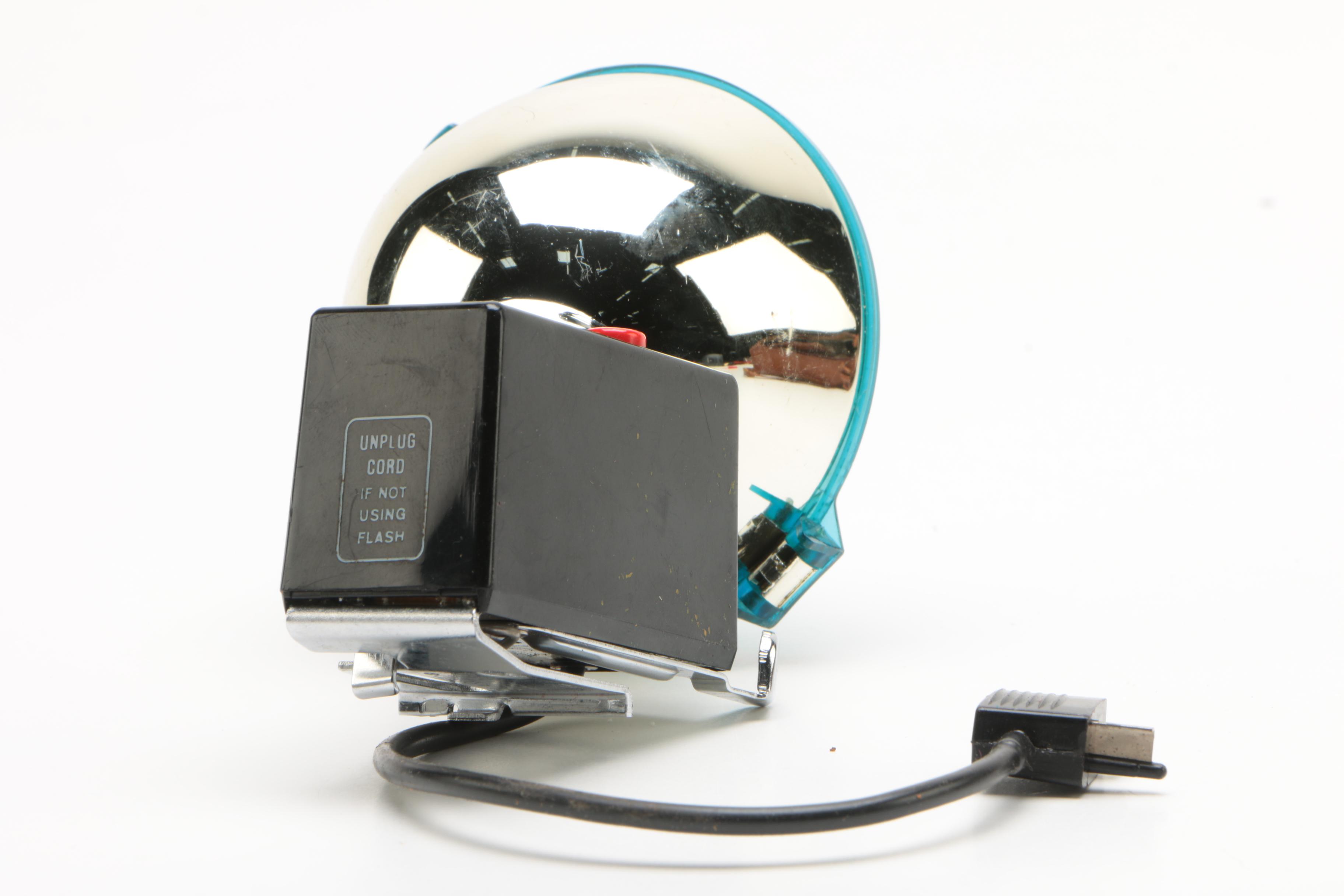 Vintage Polaroid Land Cameras and Accessories with Kodak Brownie Box Camera