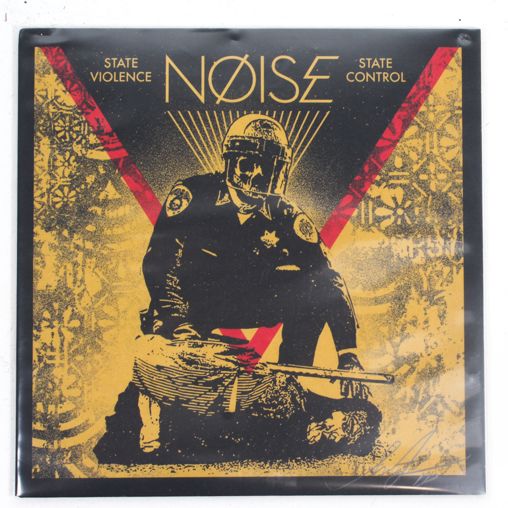 Shepard Fairey Signed NØISE "State Violence State Control" 45 RPM Record