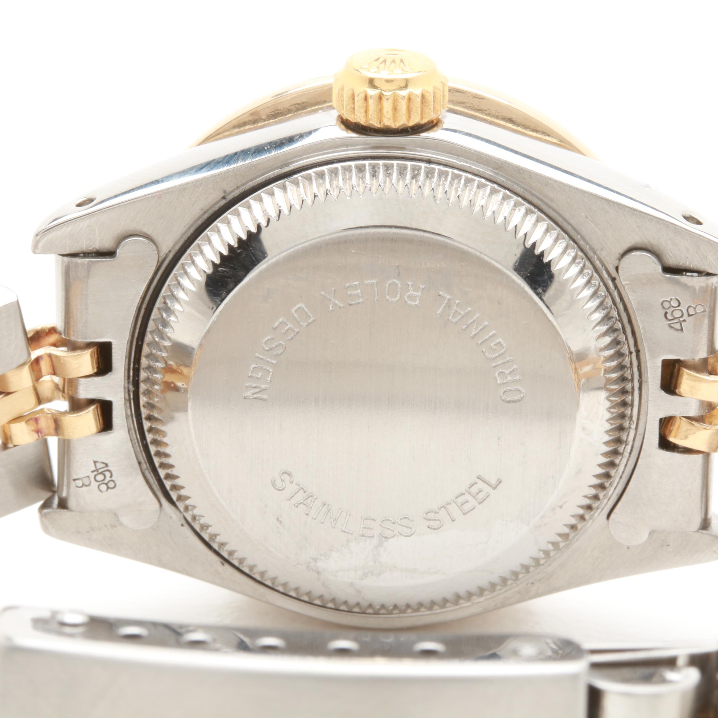 Circa 1986 Rolex Stainless Steel and 18K Yellow Gold 1.04 CTW Diamond Watch