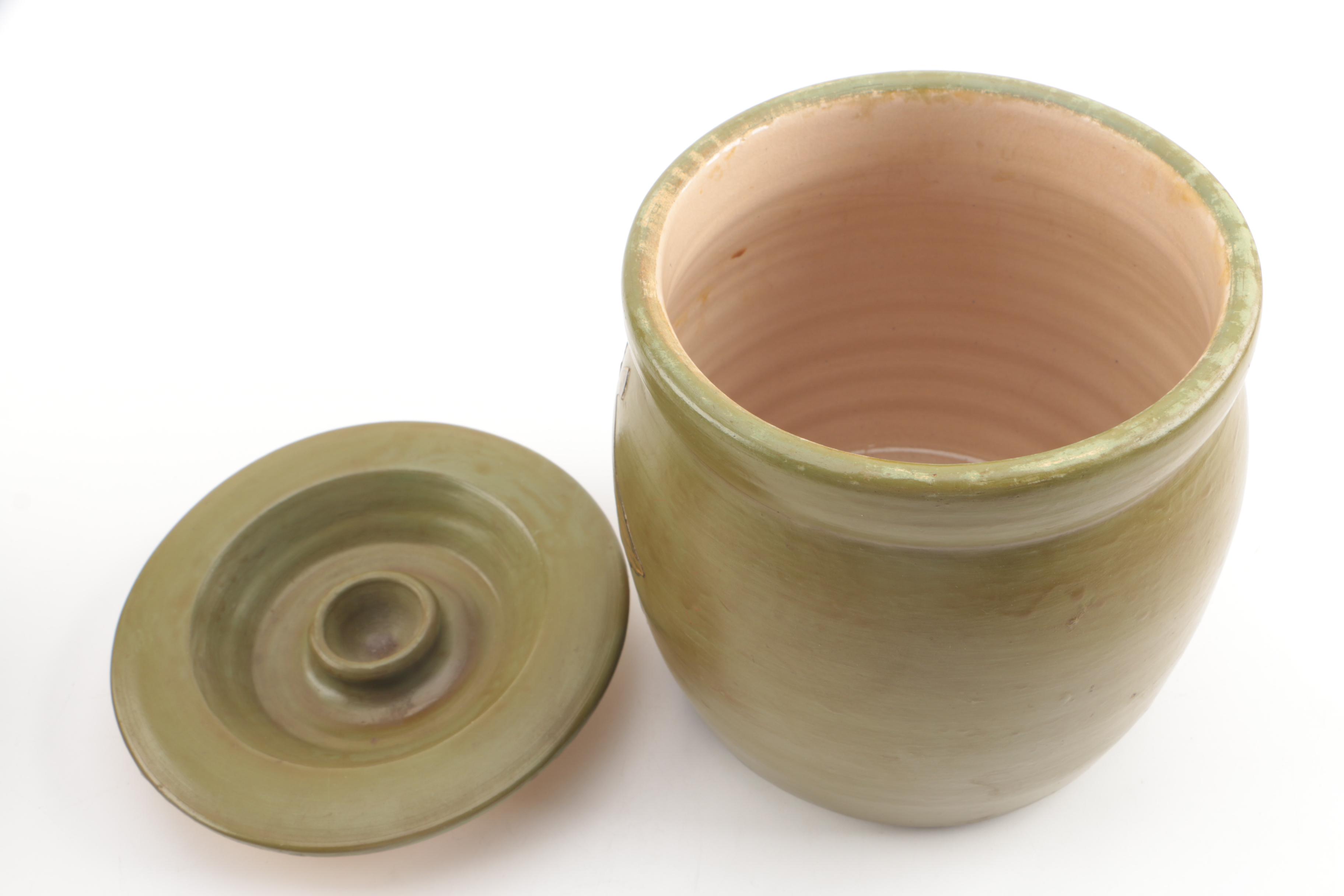 Vintage Stoneware Kitchen Canisters