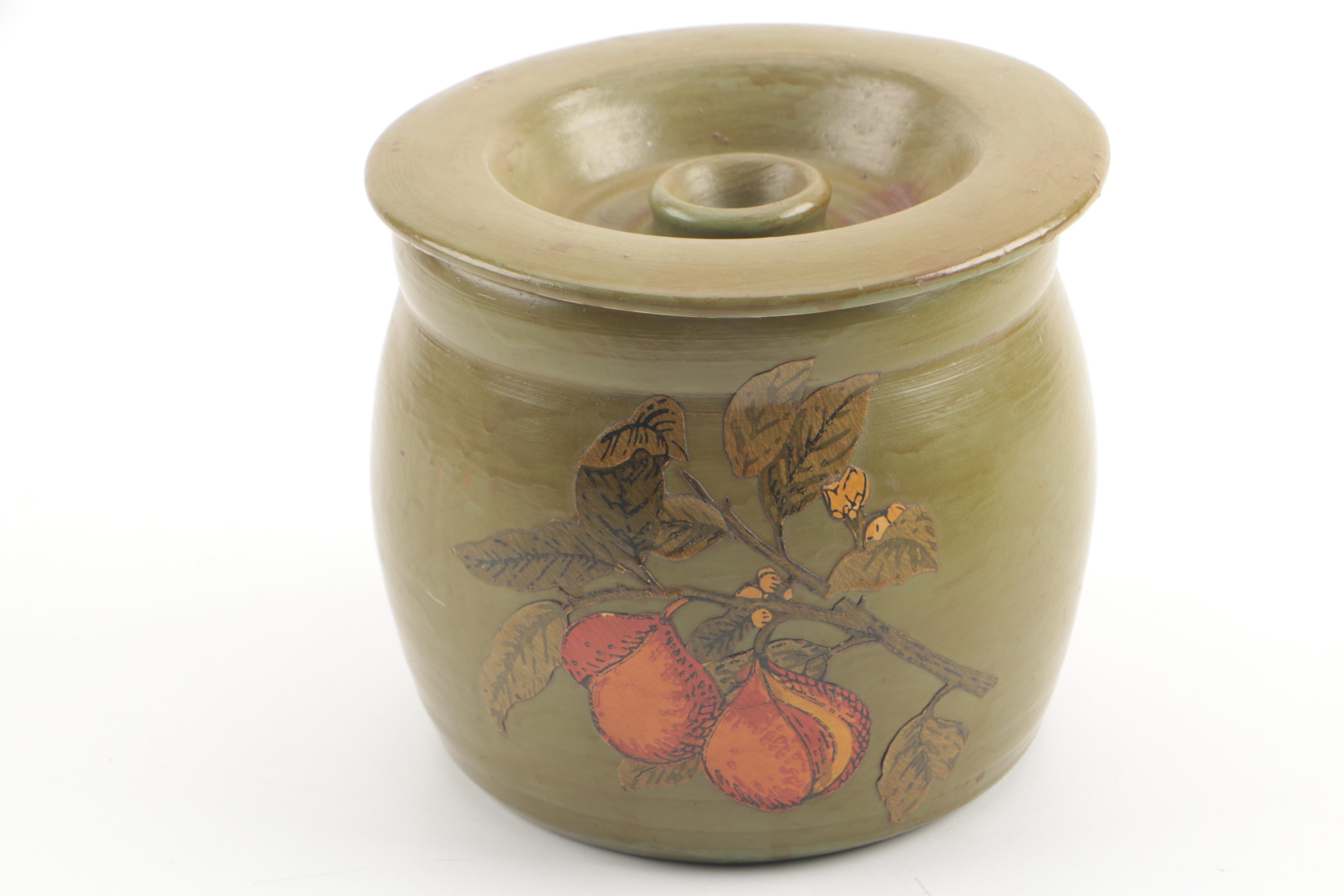 Vintage Stoneware Kitchen Canisters