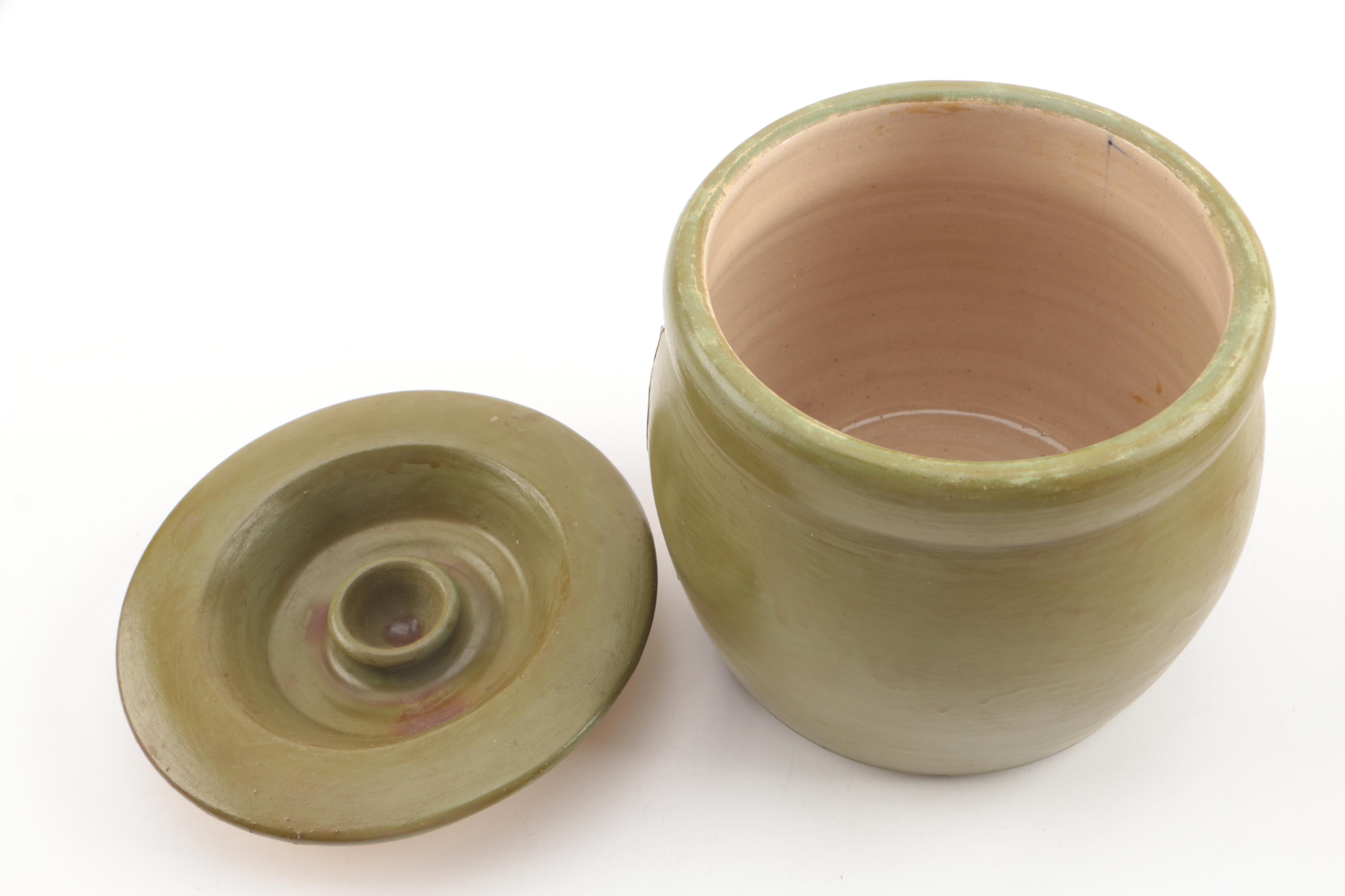 Vintage Stoneware Kitchen Canisters