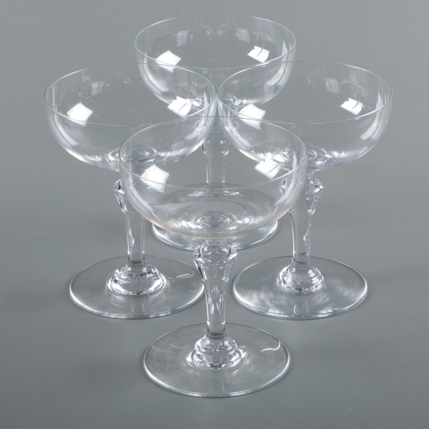 Baccarat "Normandie" Crystal Champagne Coupes