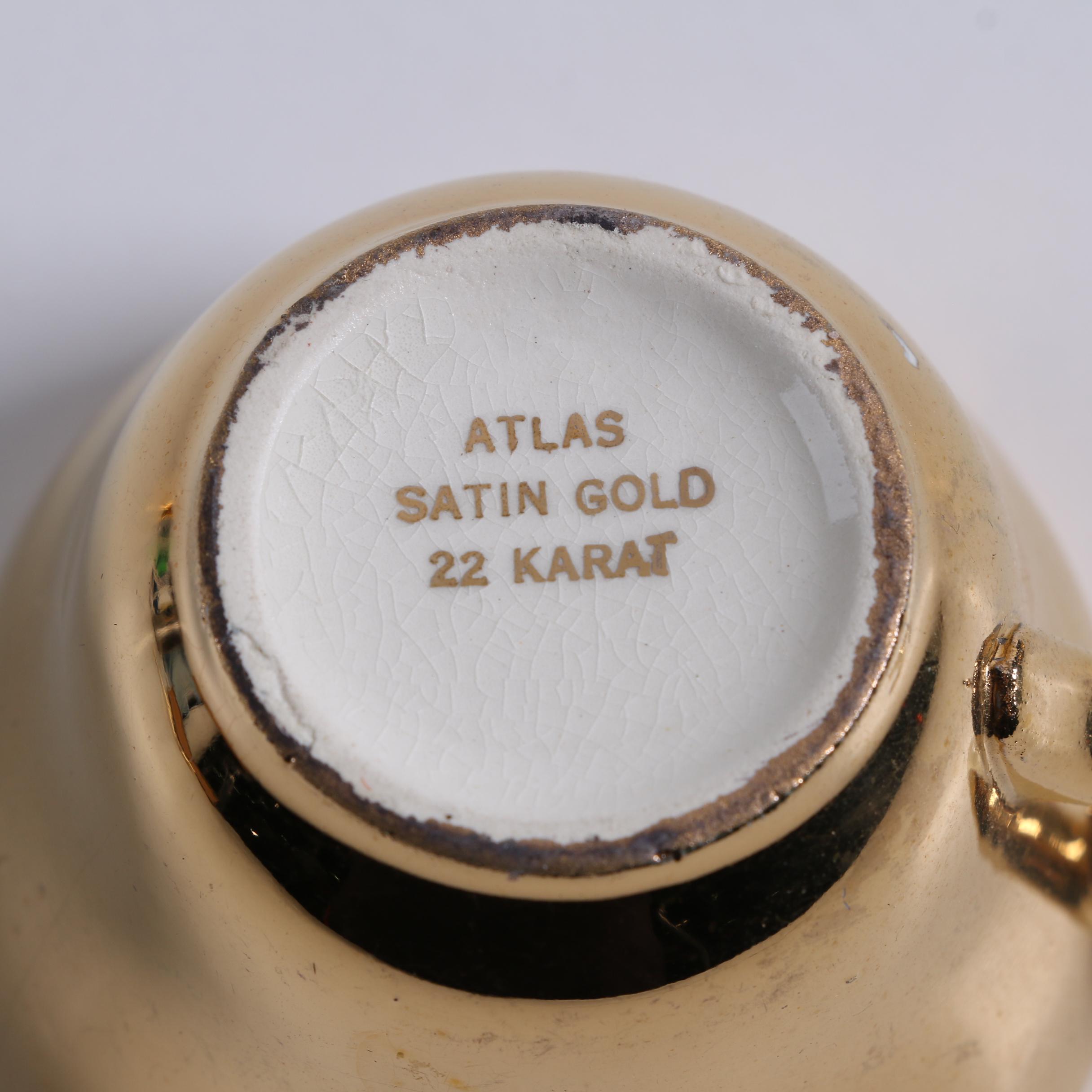 Vintage Atlas "Satin Gold" 22 K Gold Plated China Tea Service