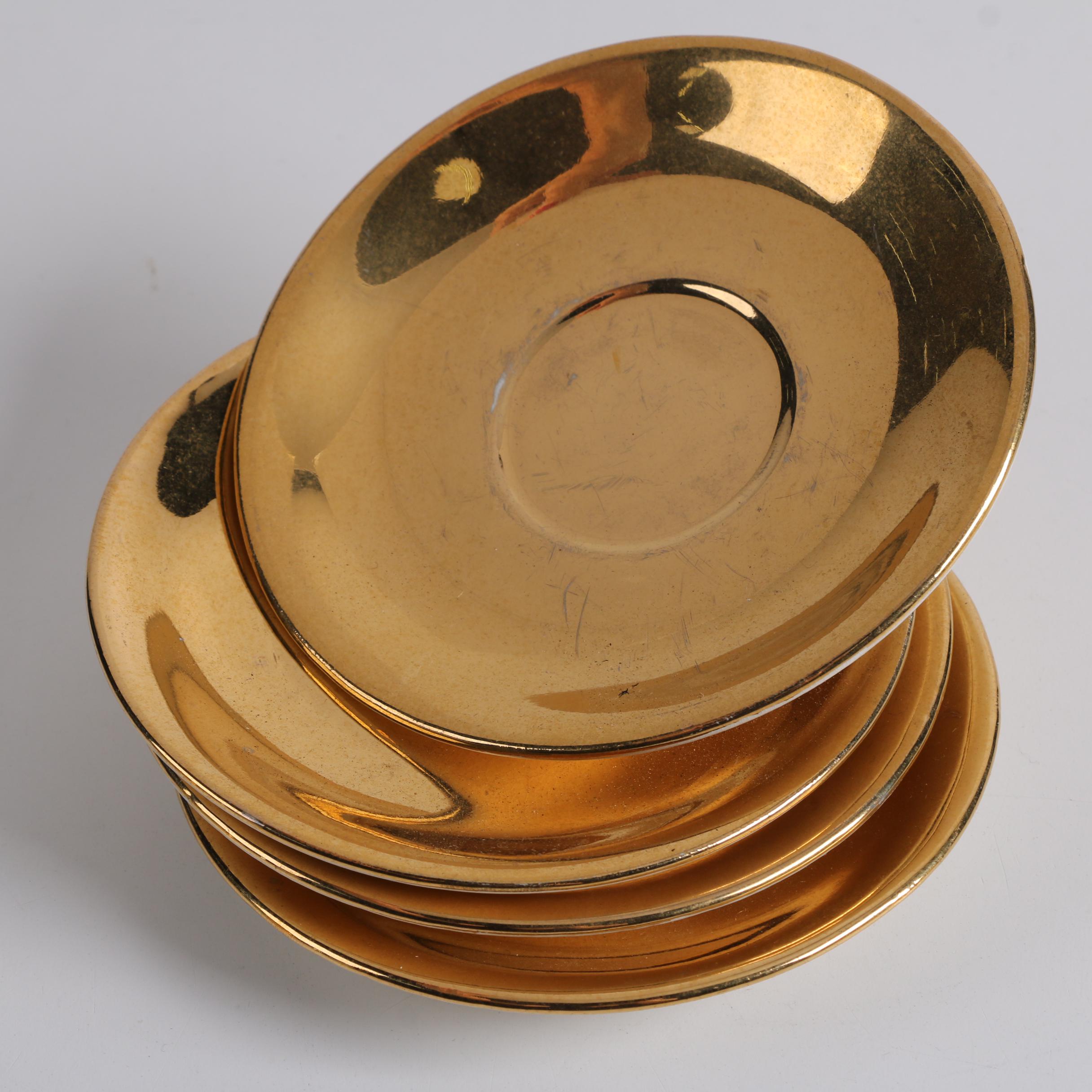 Vintage Atlas "Satin Gold" 22 K Gold Plated China Tea Service