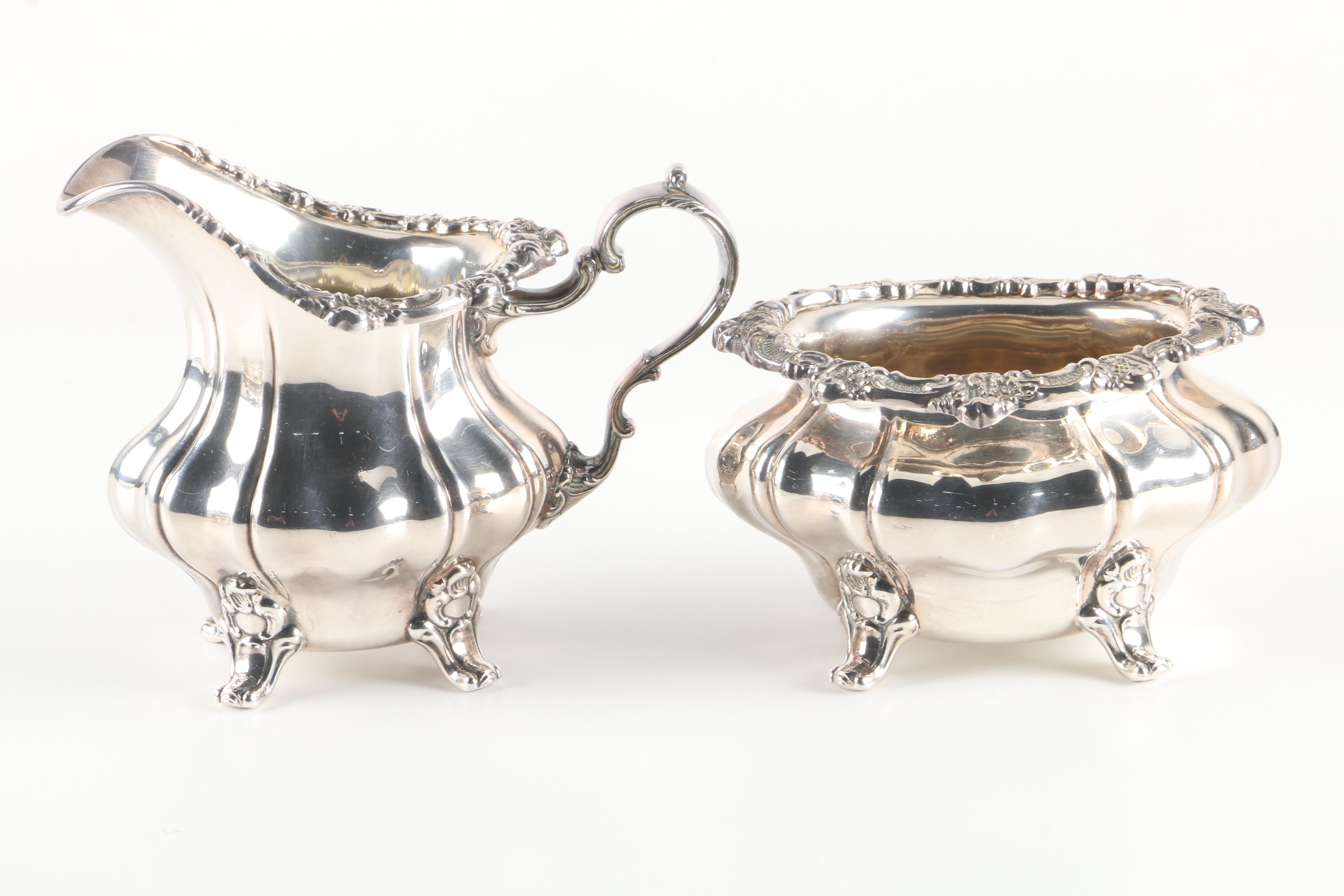 Gorham "Rosewood" Silver Plate Tea and Coffee Service Set