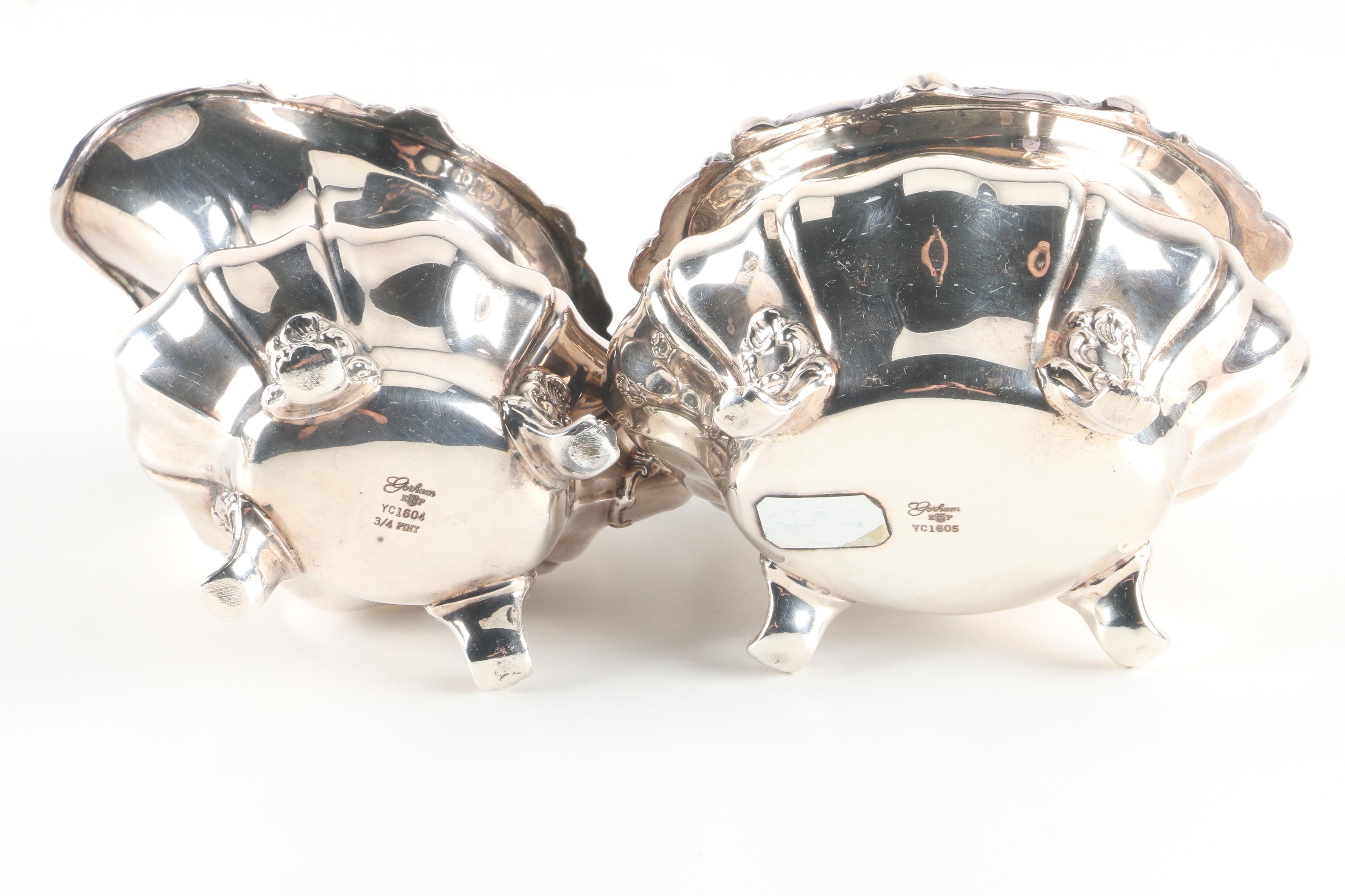 Gorham "Rosewood" Silver Plate Tea and Coffee Service Set