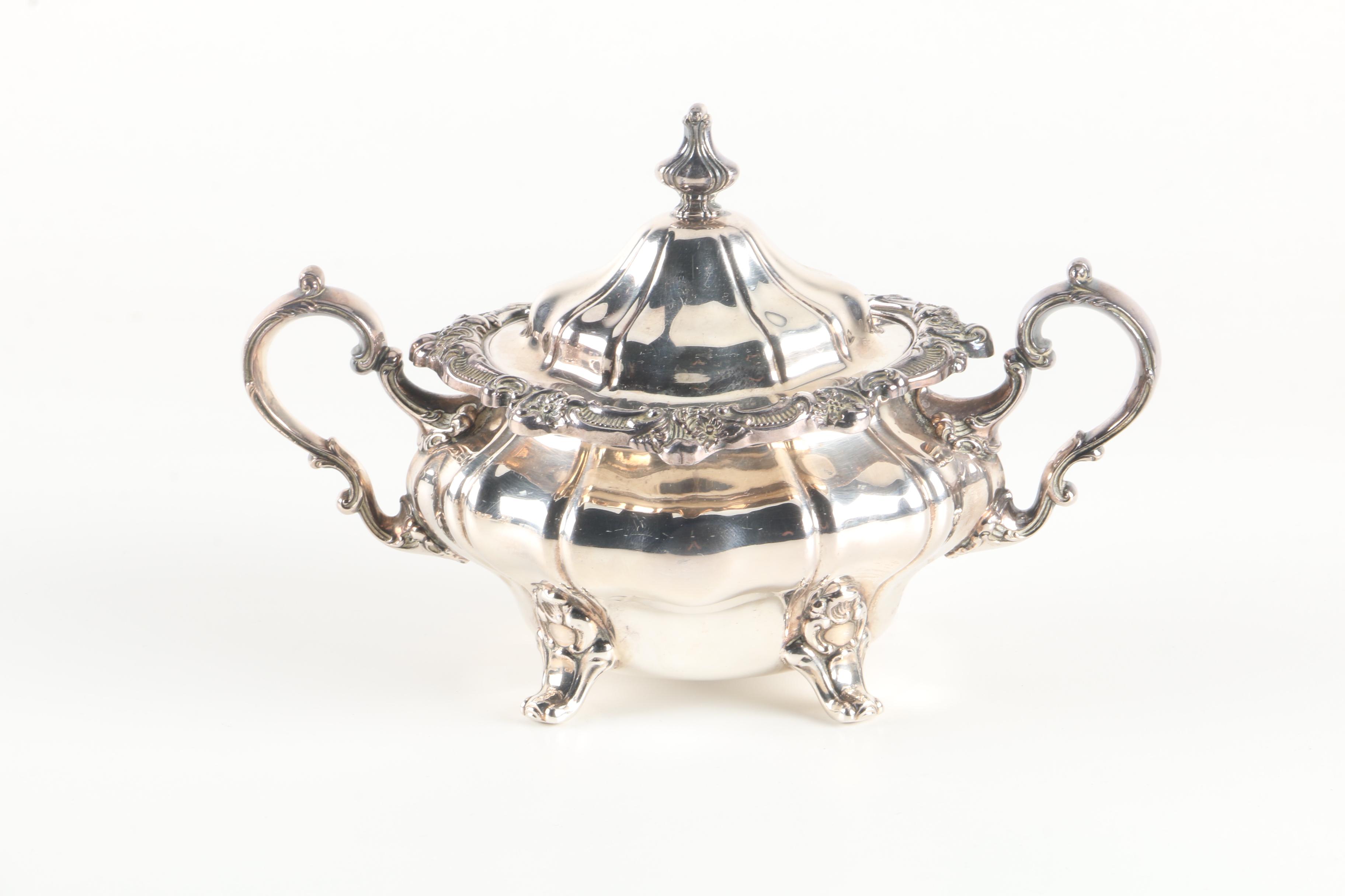 Gorham "Rosewood" Silver Plate Tea and Coffee Service Set