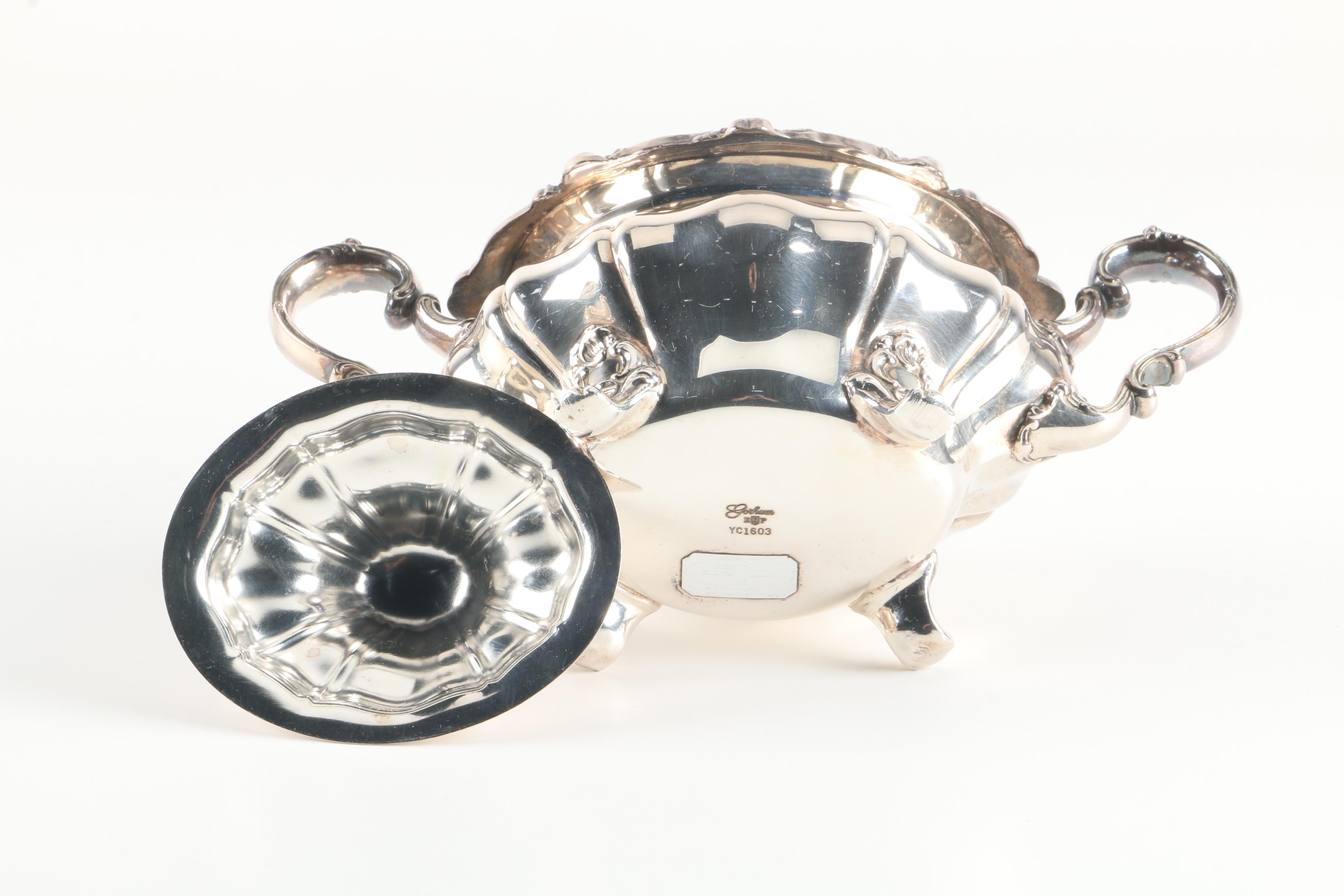 Gorham "Rosewood" Silver Plate Tea and Coffee Service Set