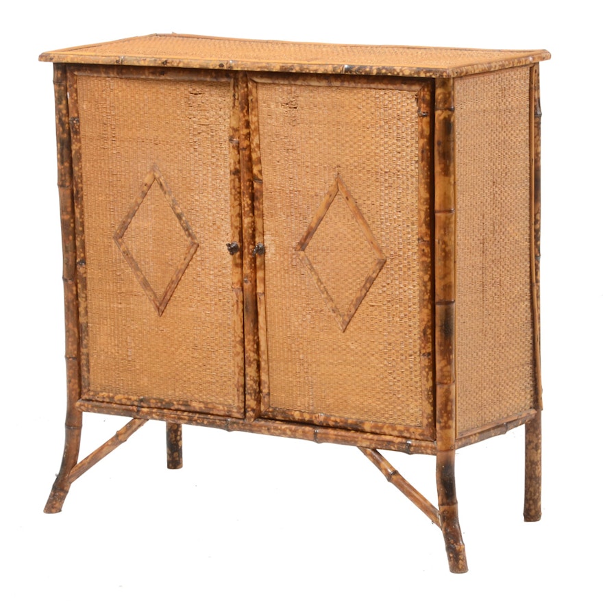 Mid-Century Bamboo Cabinet