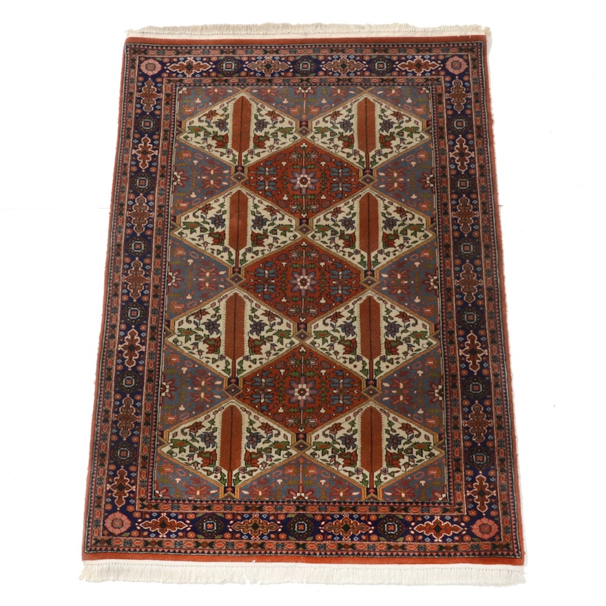 Hand-Knotted Indo-Persian Area Rug