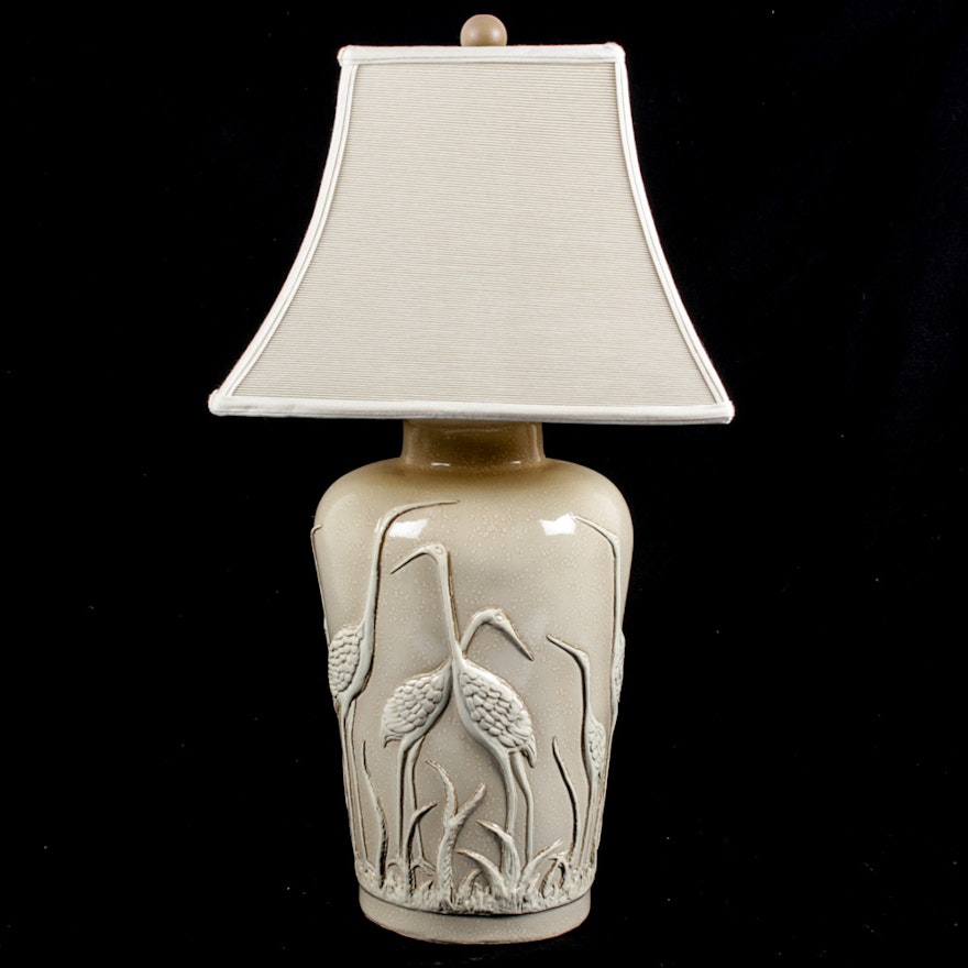 Vintage Porcelain Figural Table Lamp