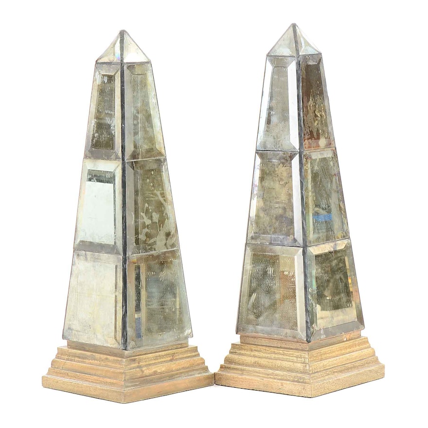 Pair of Mirrored Obelisks