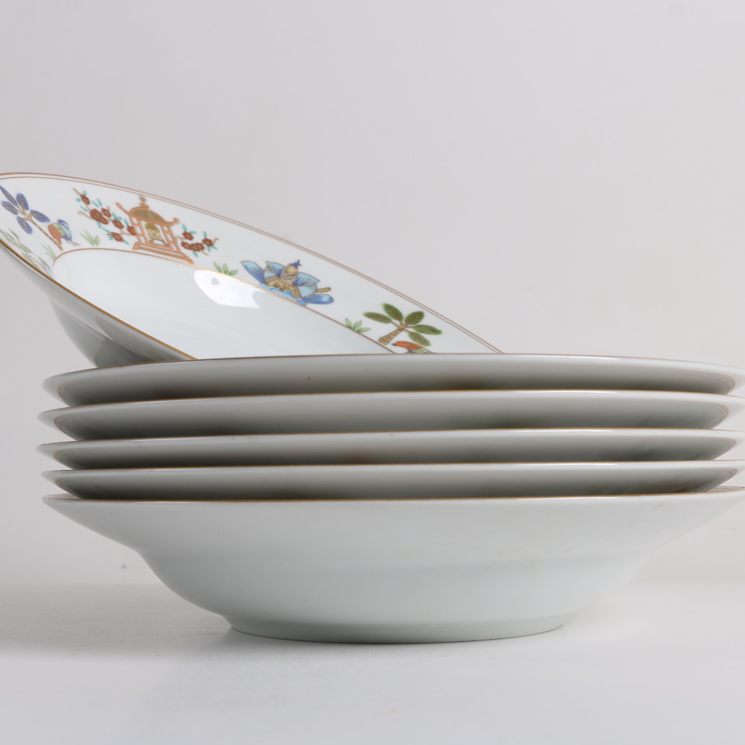 Fitz and Floyd "Promenade" Bone China Dinnerware, c. 1979