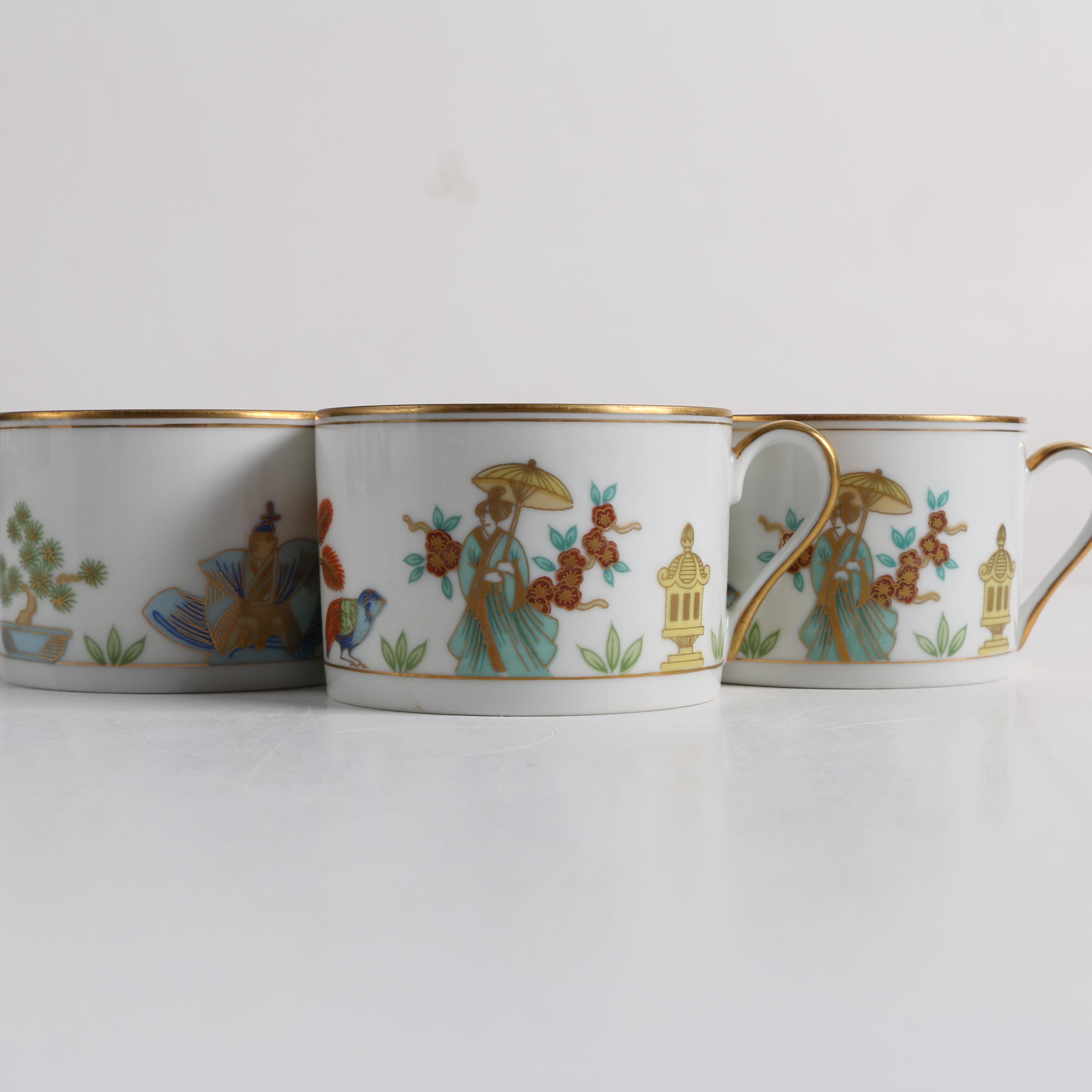 Fitz and Floyd "Promenade" Bone China Dinnerware, c. 1979