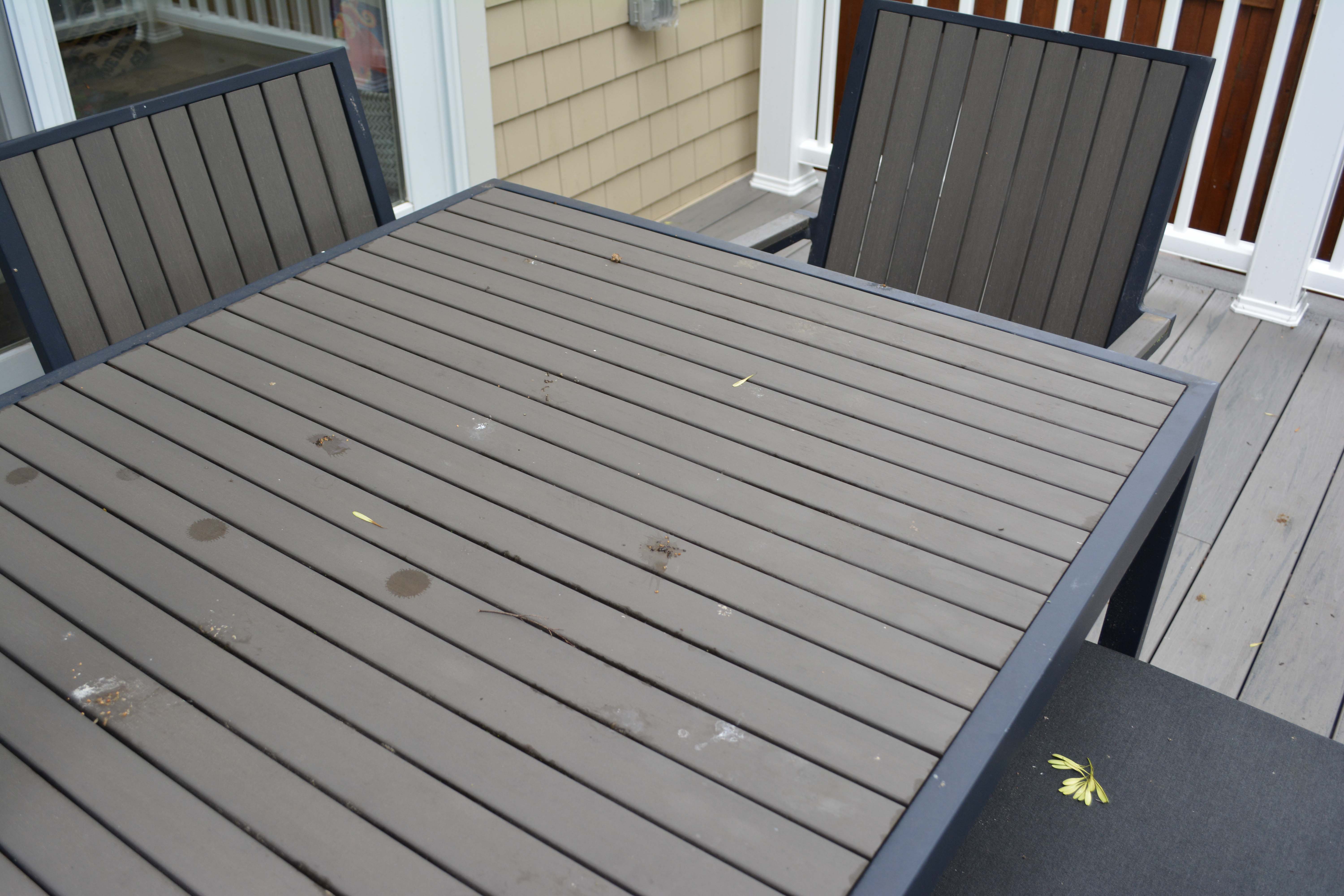 Crate and Barrel Patio Furniture Dining Set