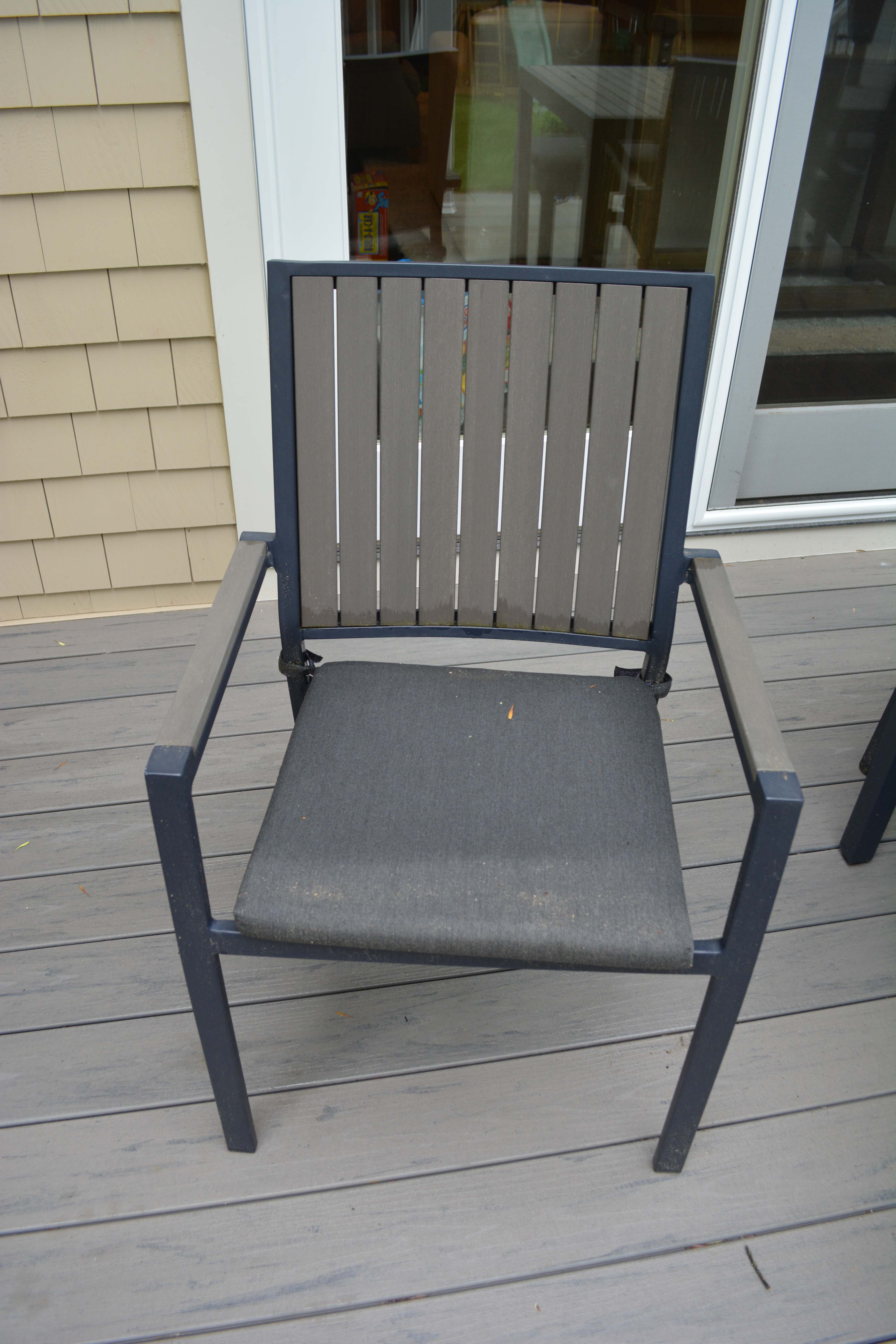 Crate and Barrel Patio Furniture Dining Set