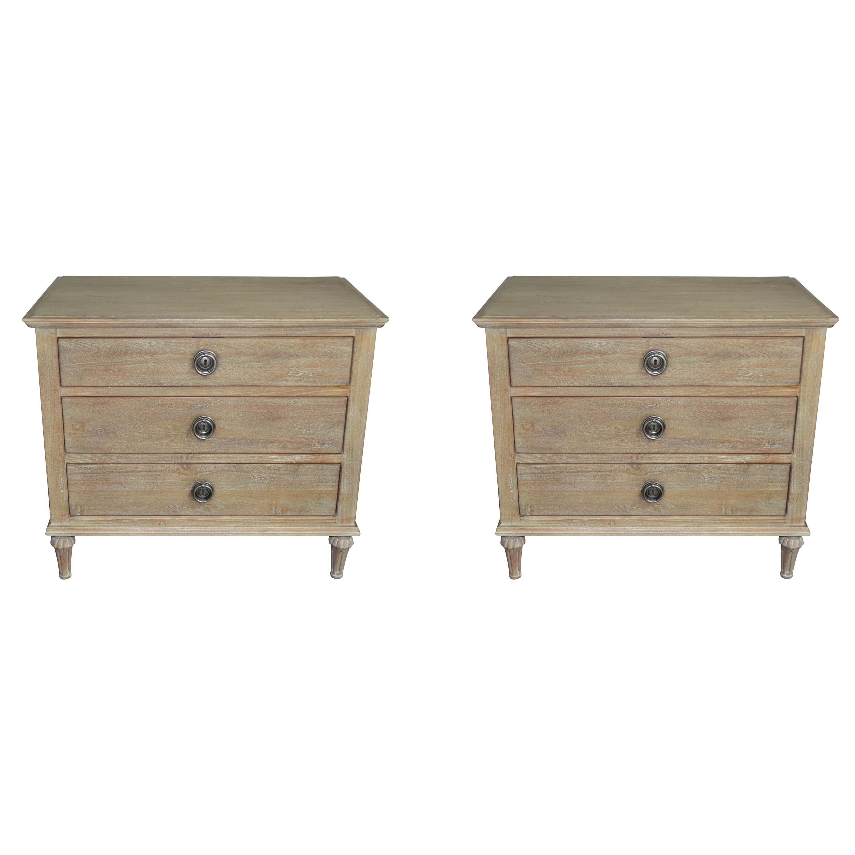 Louis XVI Style Nightstand Pair by Restoration Hardware