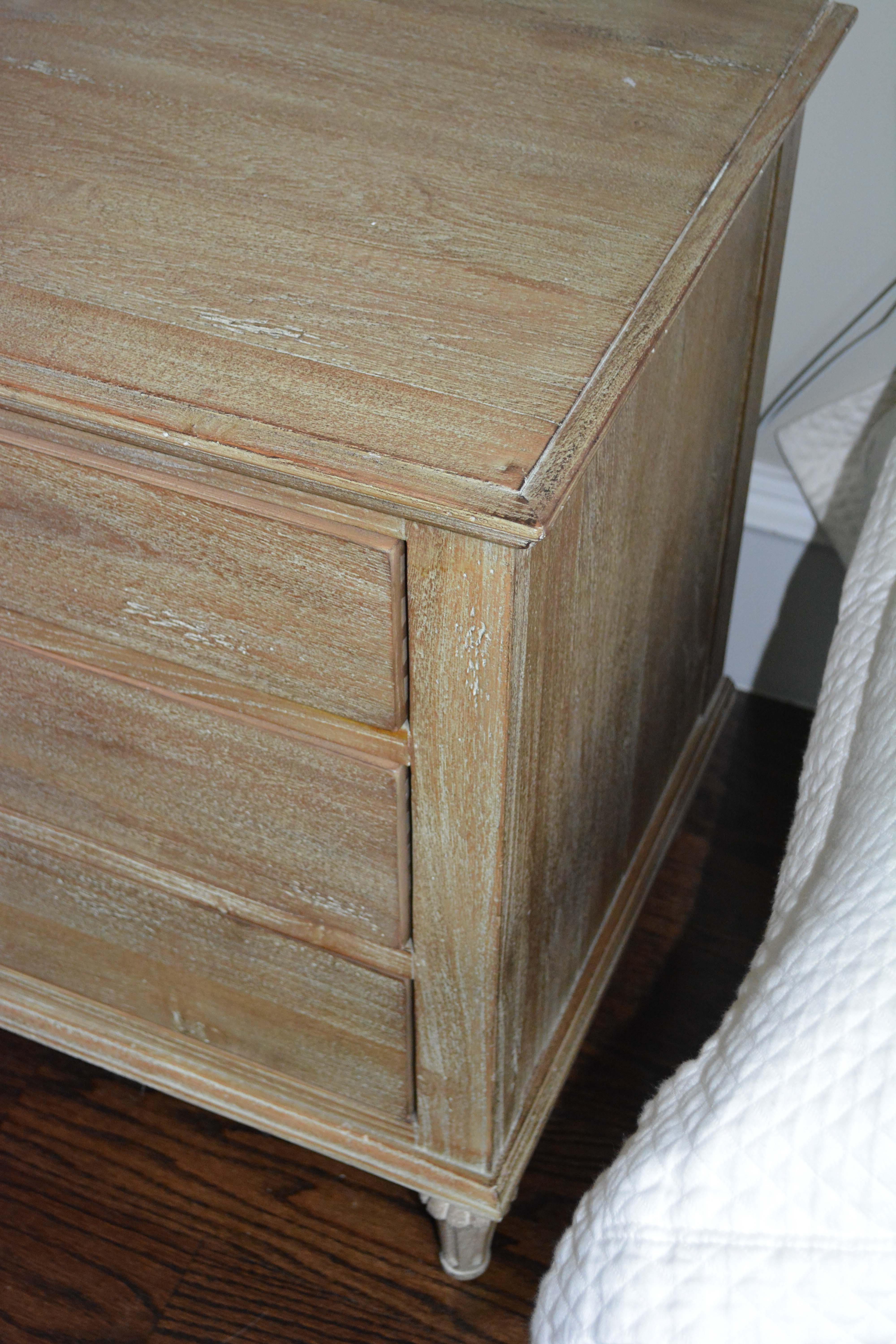 Louis XVI Style Nightstand Pair by Restoration Hardware