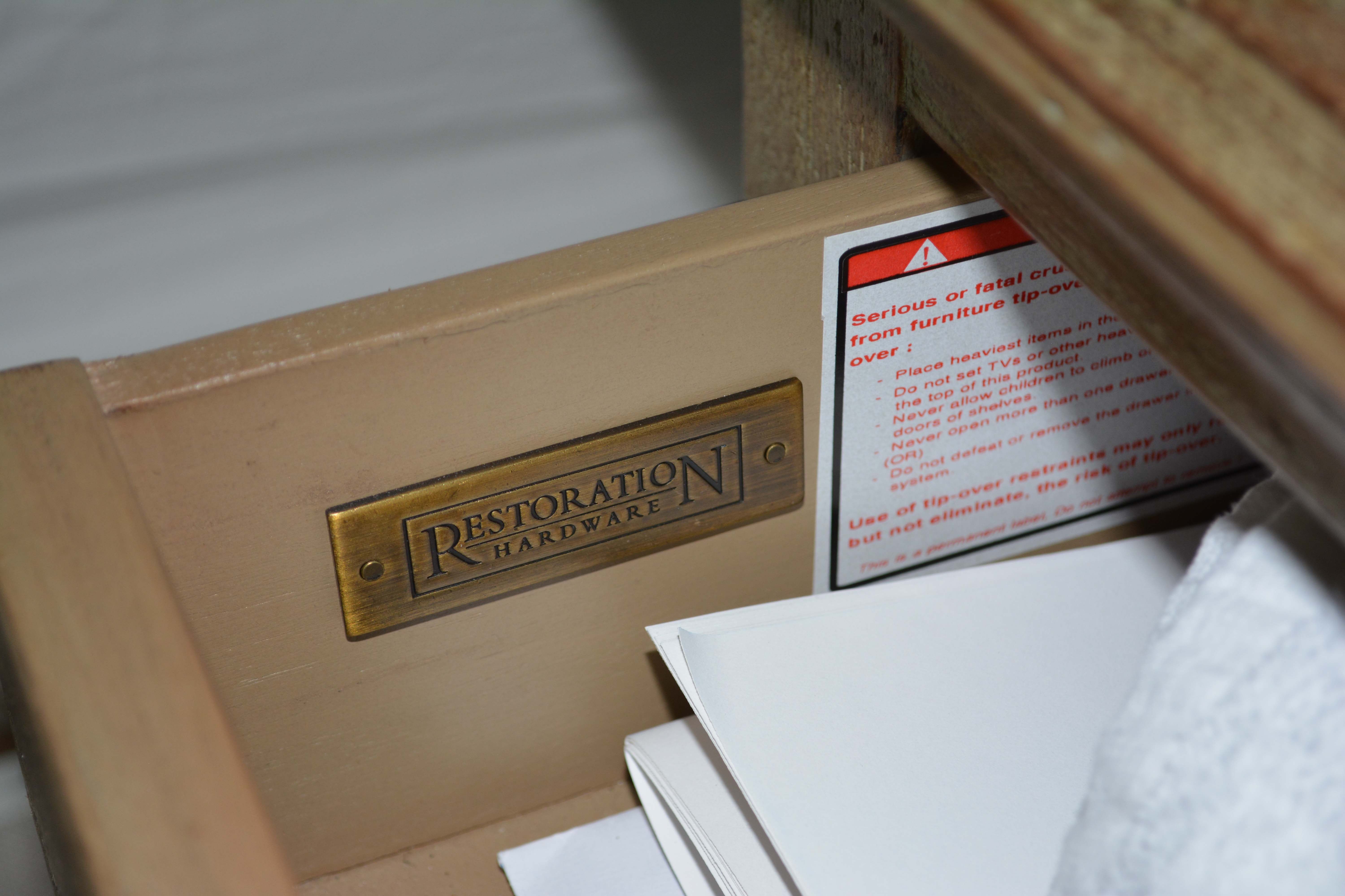 Louis XVI Style Nightstand Pair by Restoration Hardware