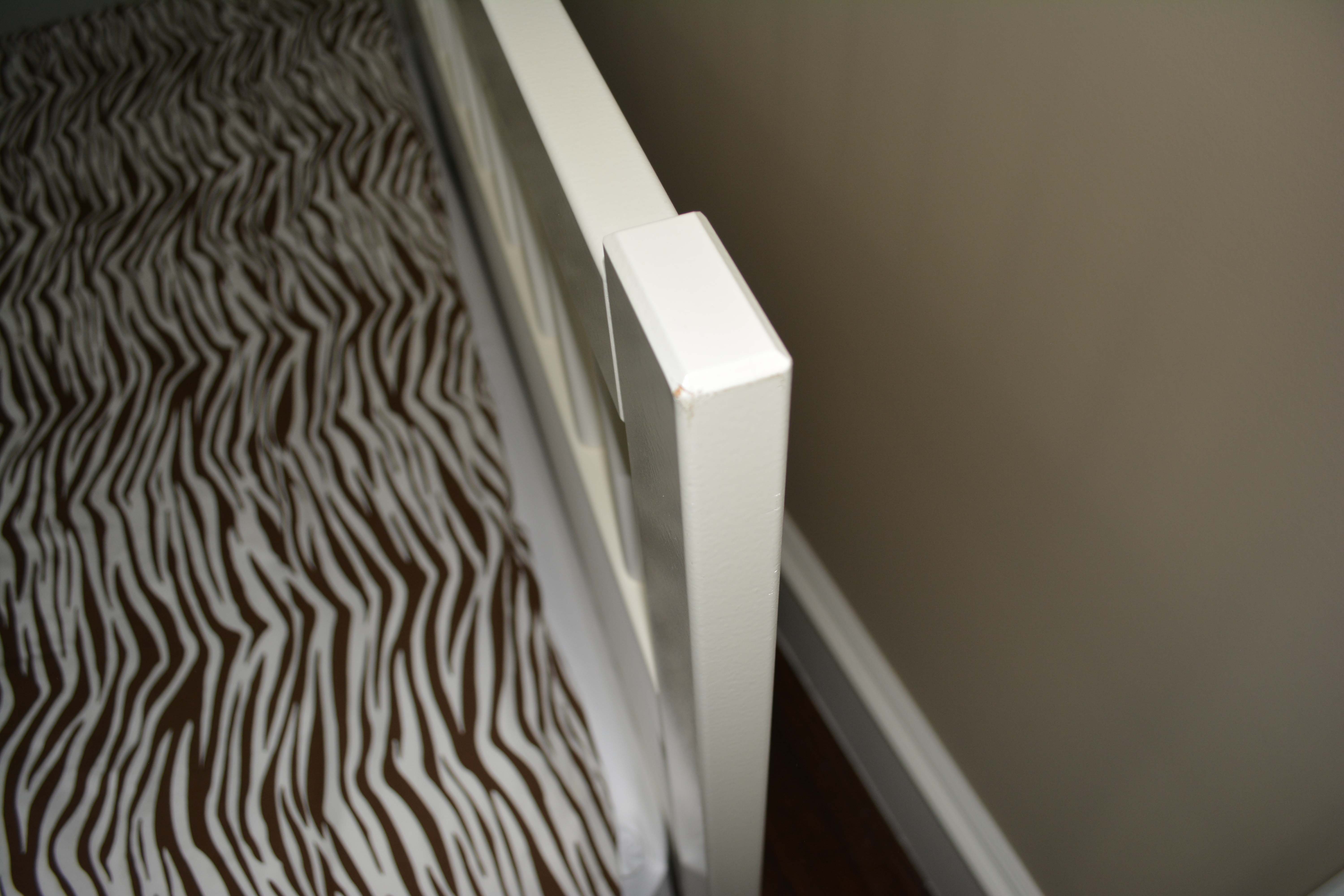 Contemporary White Queen Size Bed Frame