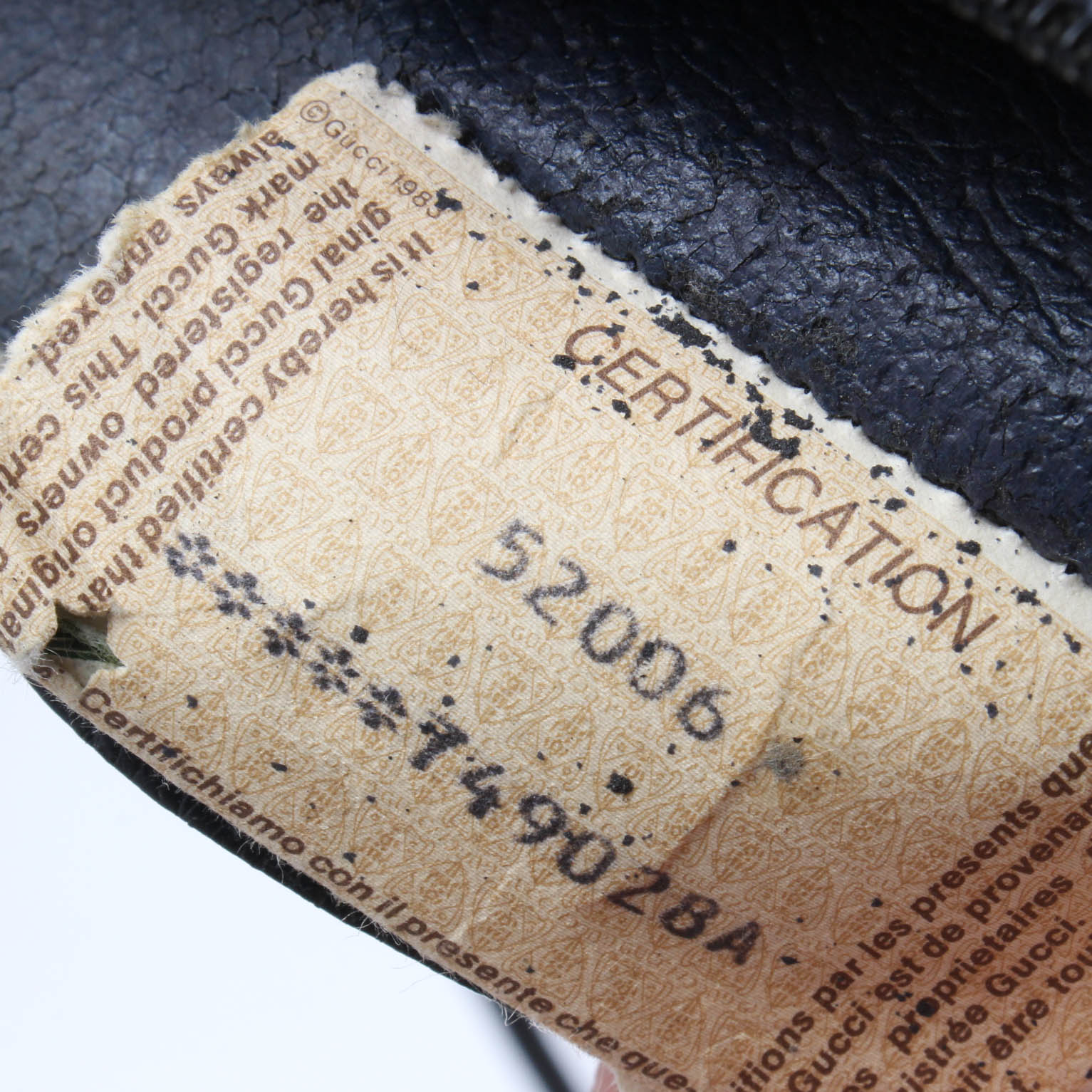 Vintage Gucci Leather Shoulder Bag