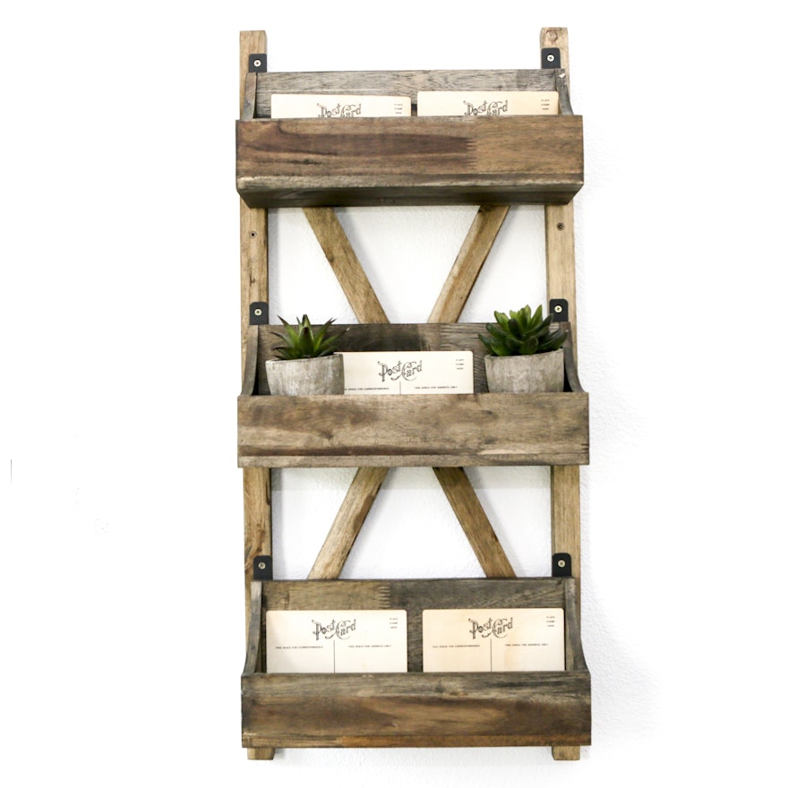 Decorative Wood Wall Shelf and Decor