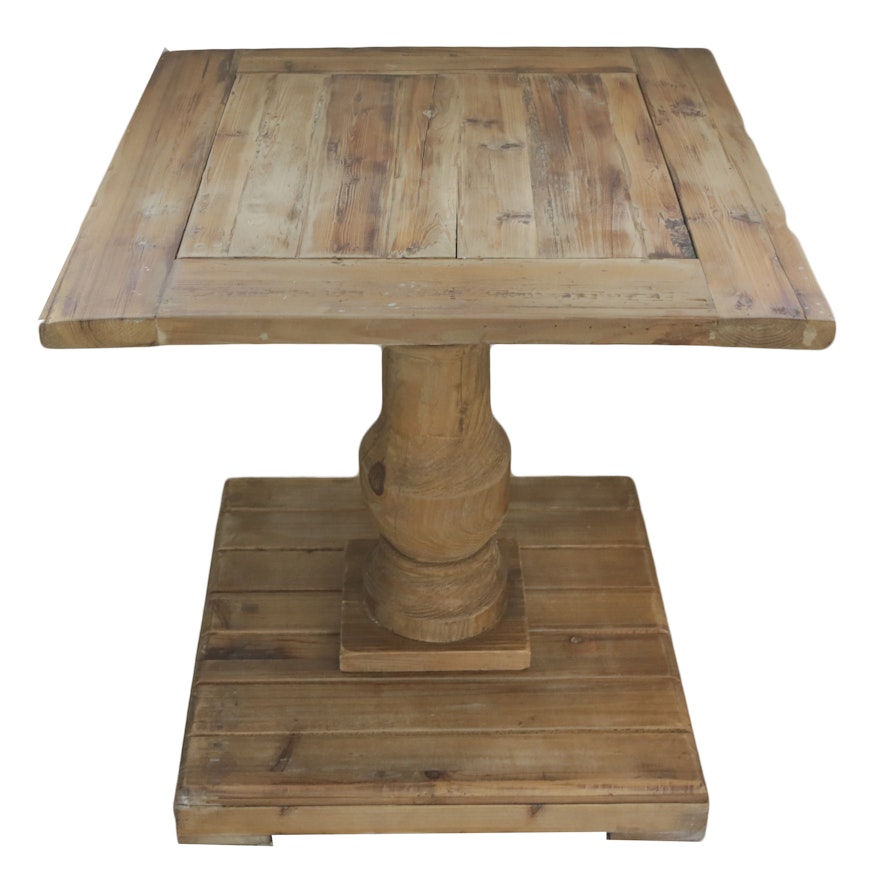 Rustic Style Pine Accent Table