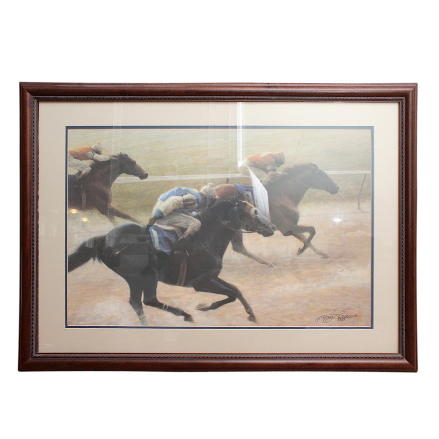 Limited Edition James L. Crow Print "Going To The Whip"