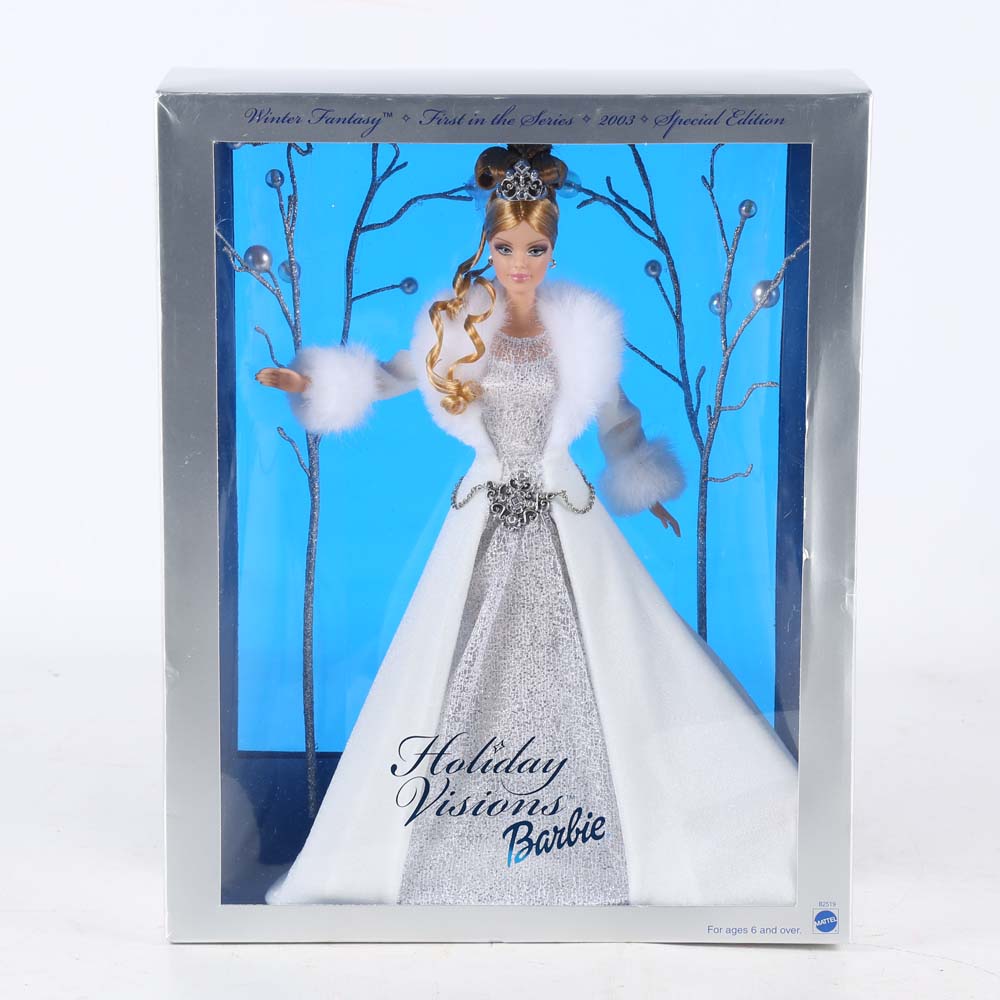 1988 Special Edition Holiday and 2003 Special Edition Winter Fantasy Barbies