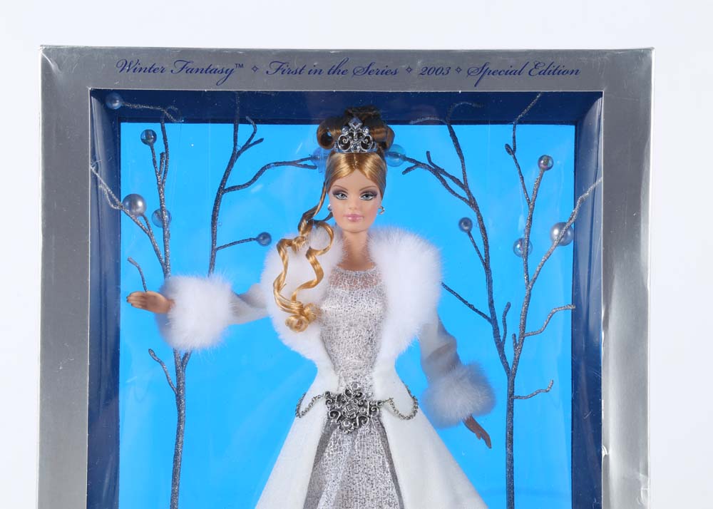1988 Special Edition Holiday and 2003 Special Edition Winter Fantasy Barbies