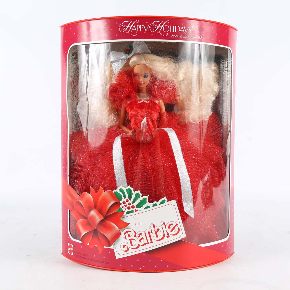 1988 Special Edition Holiday and 2003 Special Edition Winter Fantasy Barbies