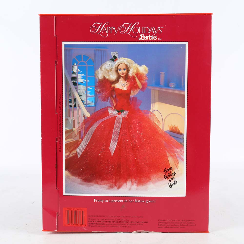 1988 Special Edition Holiday and 2003 Special Edition Winter Fantasy Barbies