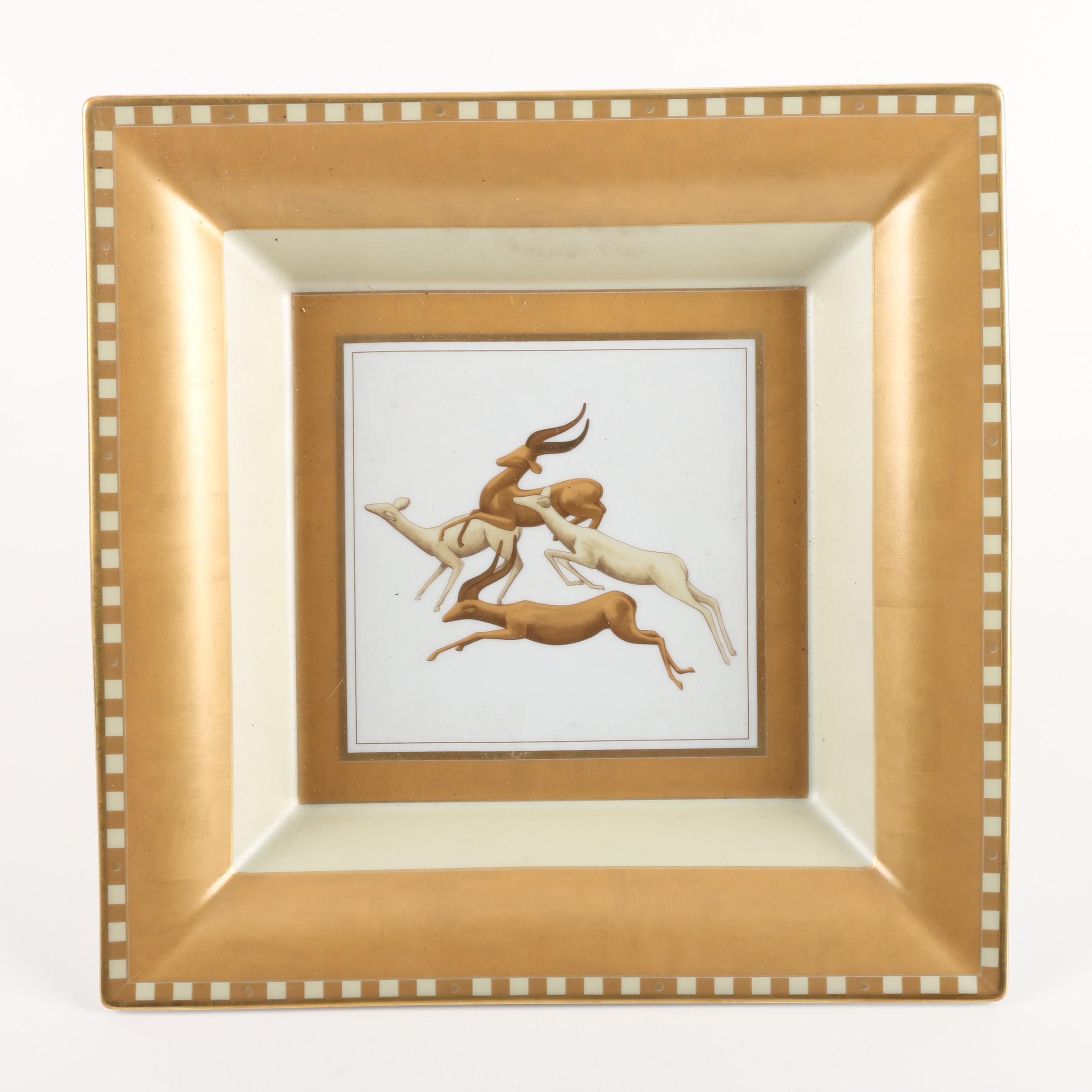 Haviland Limoges "Serengeti" Porcelain Platter by Loet Vanderveen