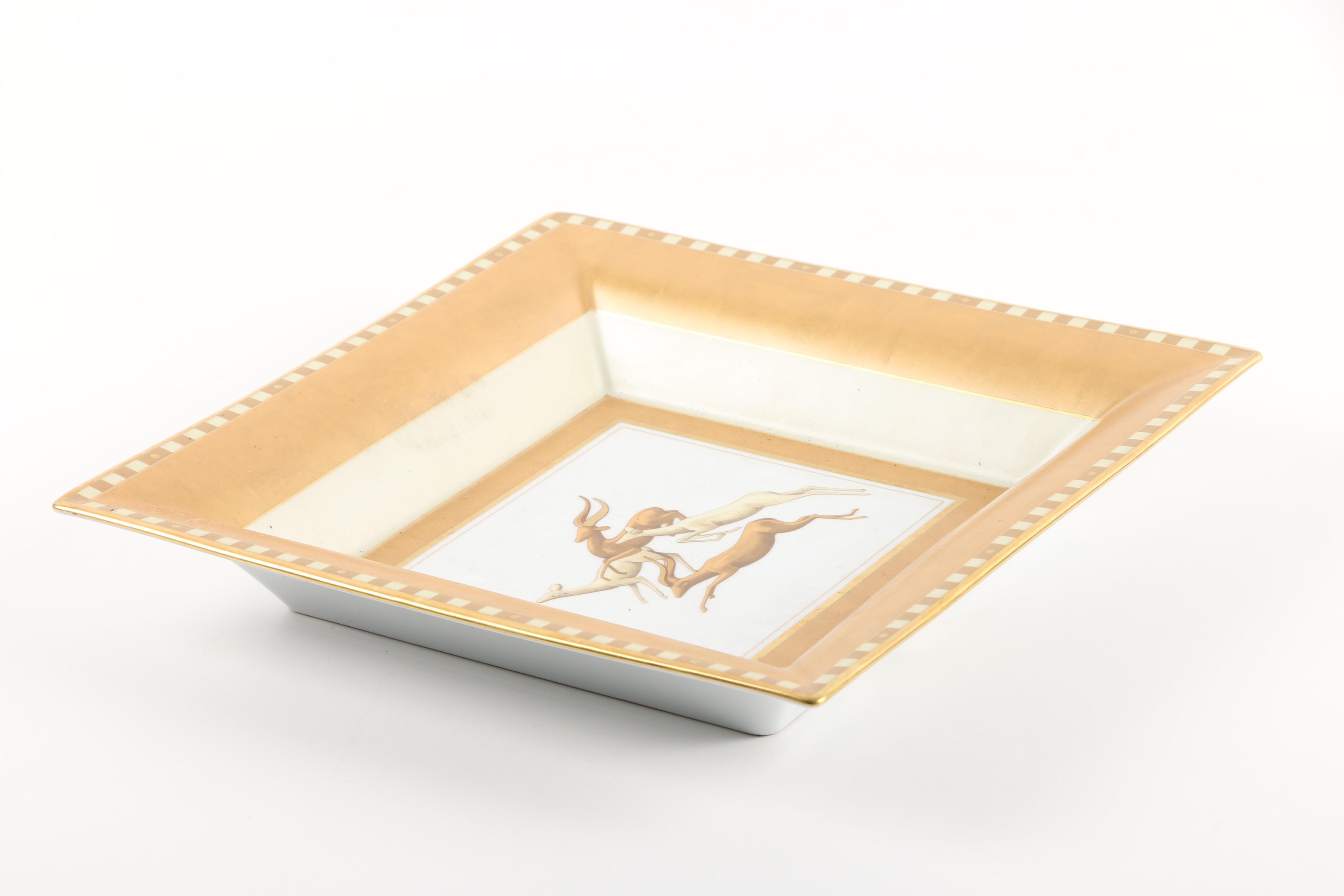 Haviland Limoges "Serengeti" Porcelain Platter by Loet Vanderveen