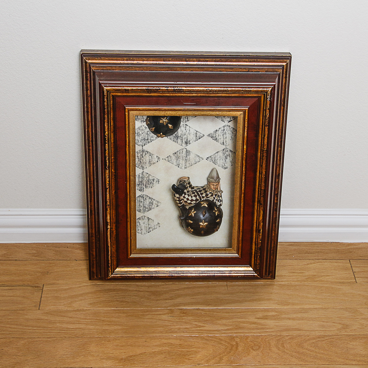 Harlequin Themed Shadowbox Wall Decor