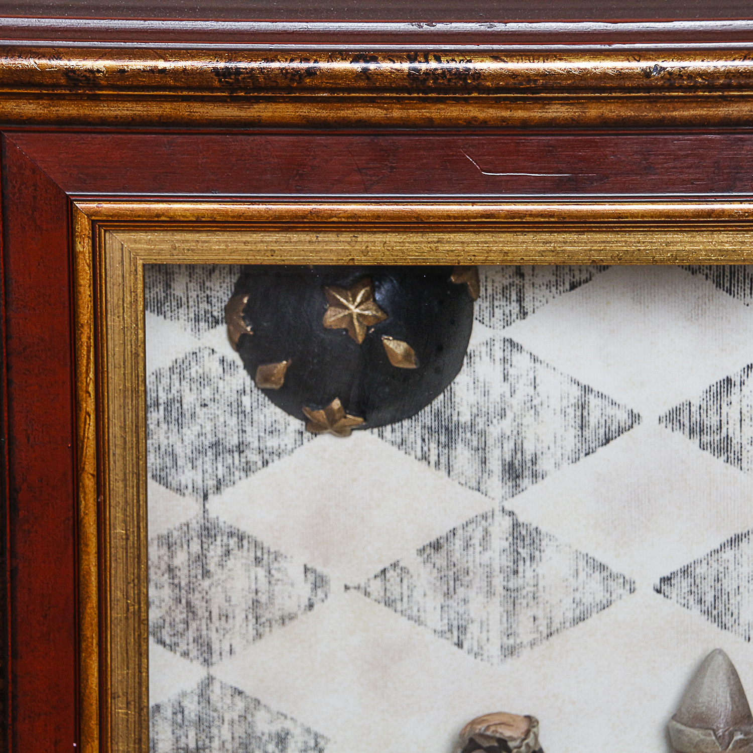 Harlequin Themed Shadowbox Wall Decor