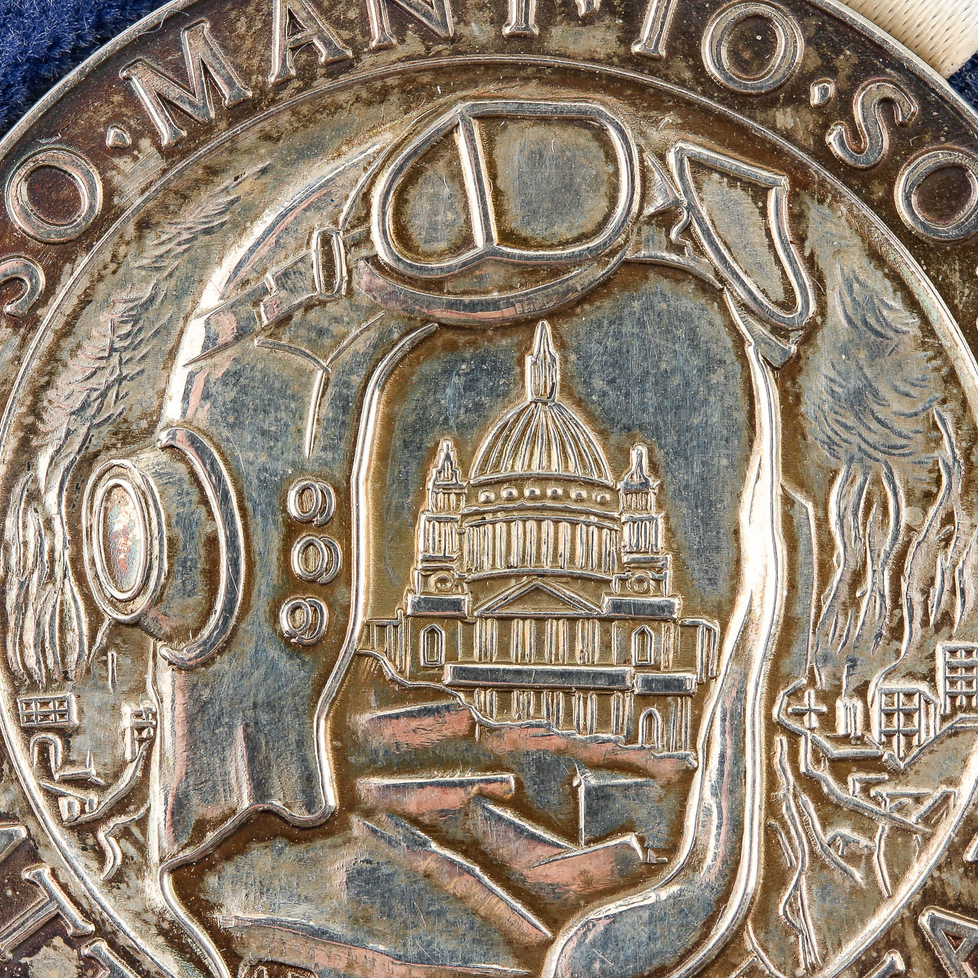 Silver Winston Churchill Medal Commemorating the Battle of Britain