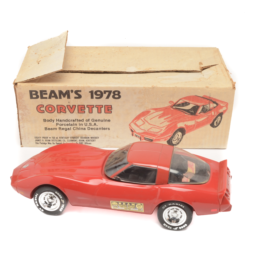 Jim Beam 1978 Red Corvette Decanter EBTH