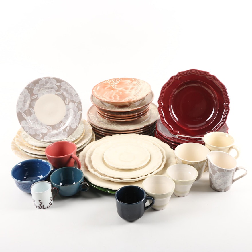 Assorted Stoneware and Porcelain Tableware