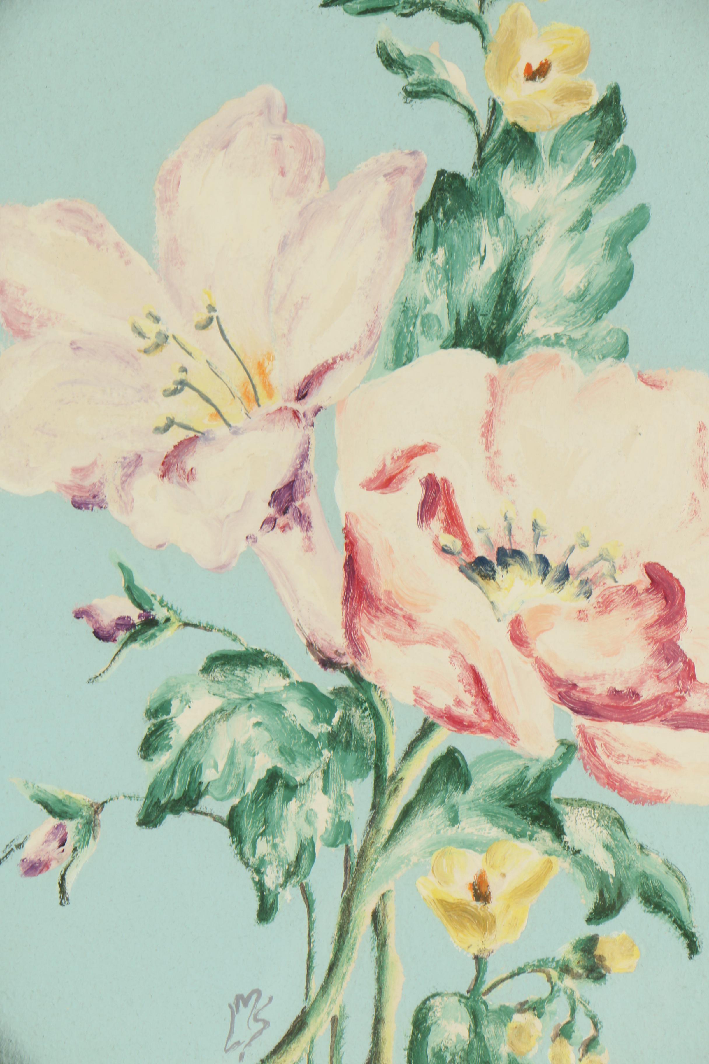 L.M.S. Mid 20th Century Oil Paintings