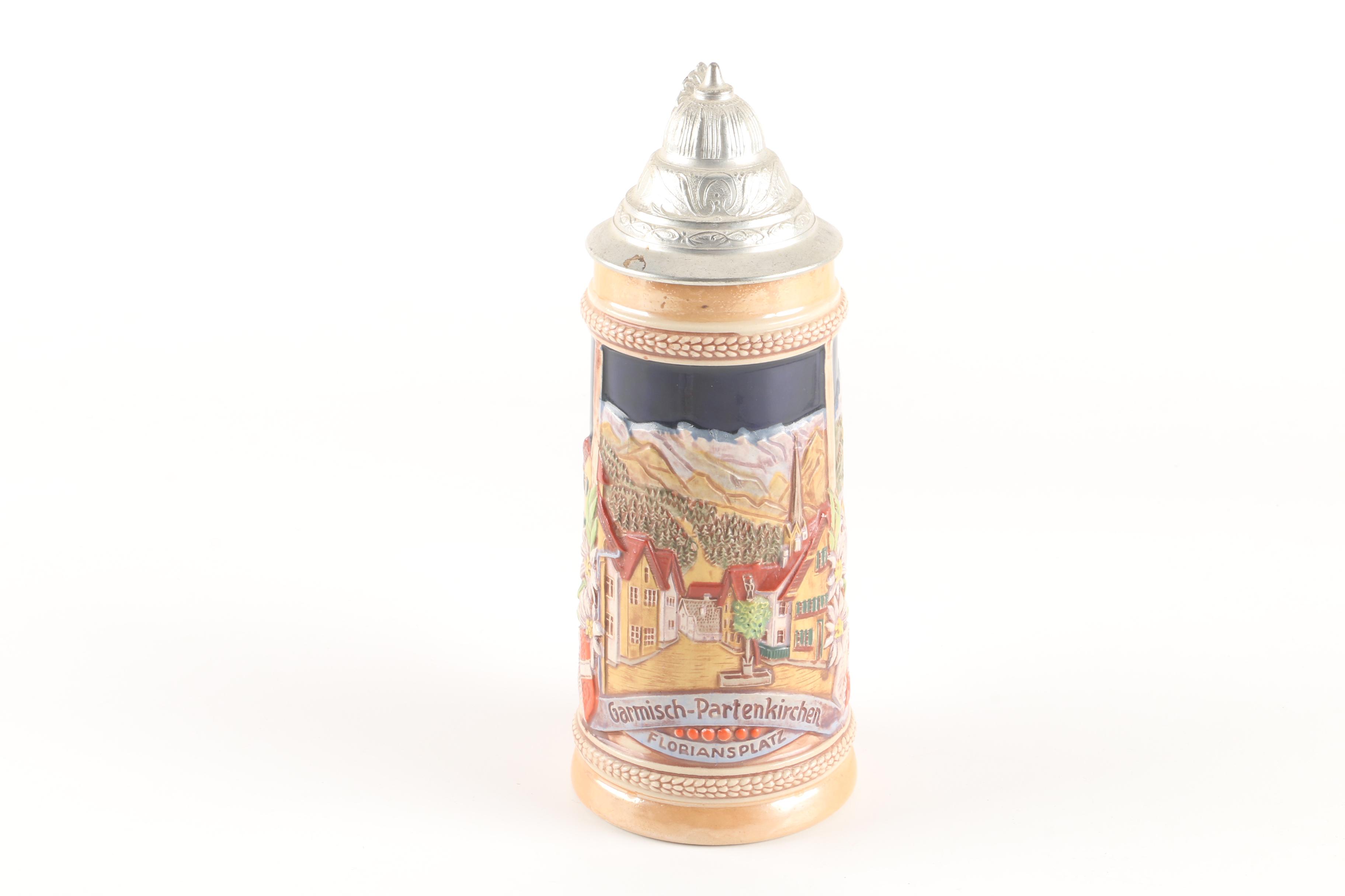 Vintage West German Gerzit Stoneware Stein